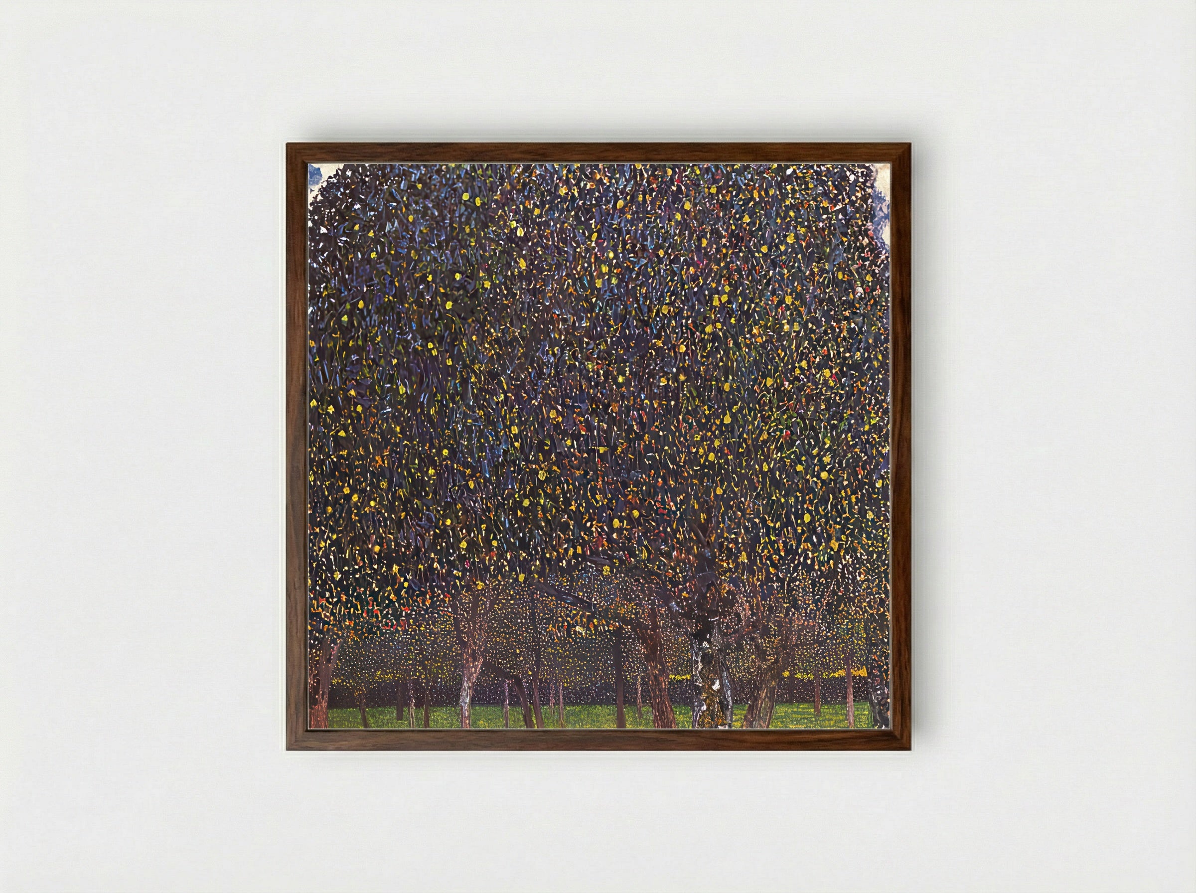 Pear Tree - Gustav Klimt - Framed Print Dark Wood