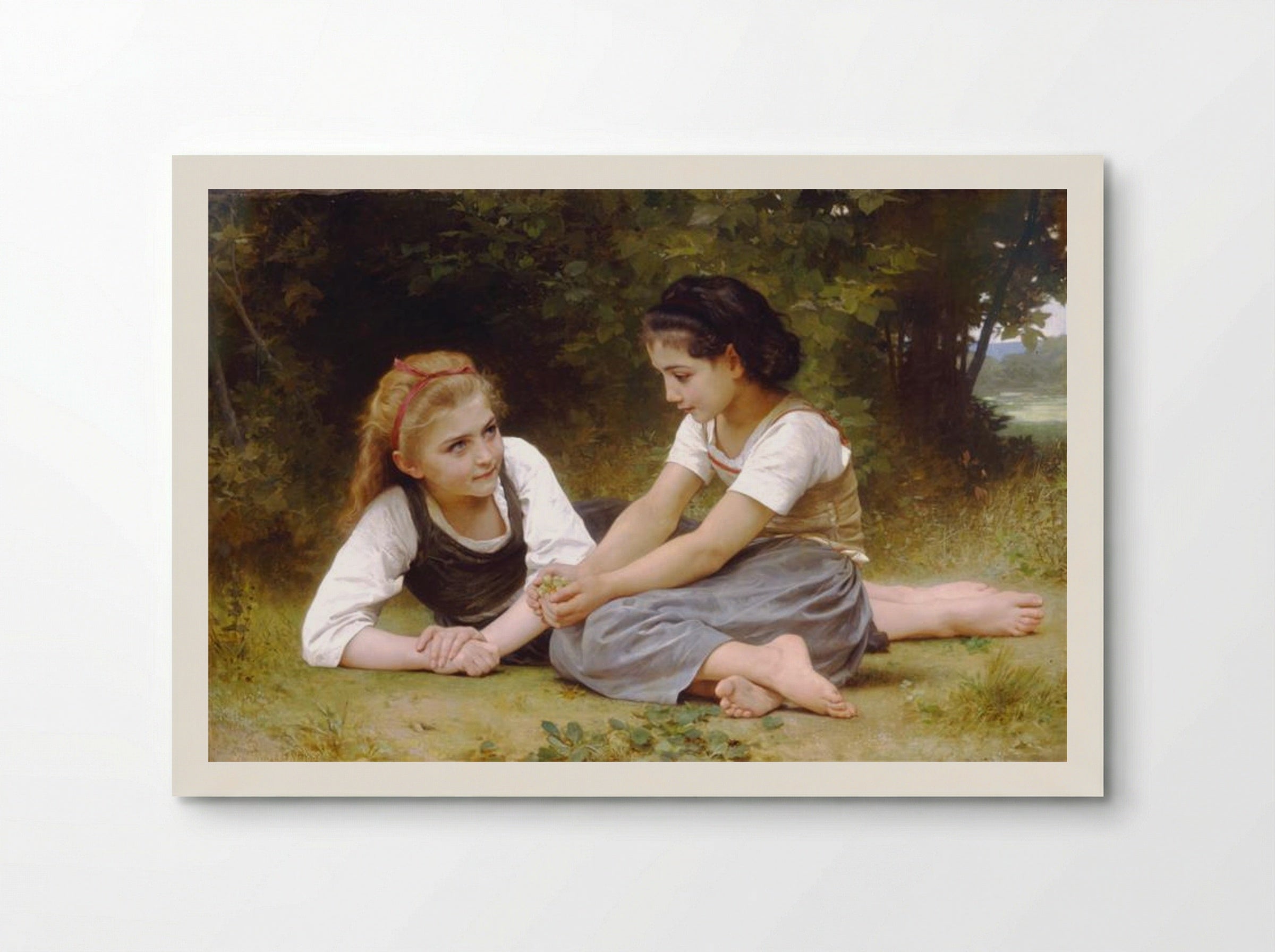 The Nut Gatherers - William-Adolphe Bouguereau - Poster