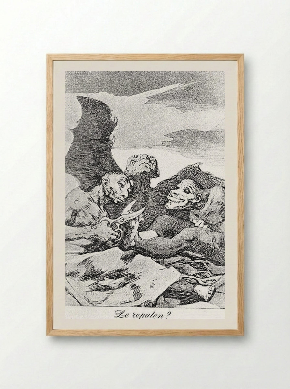 They Pare - Francisco Goya - Framed Print Wood