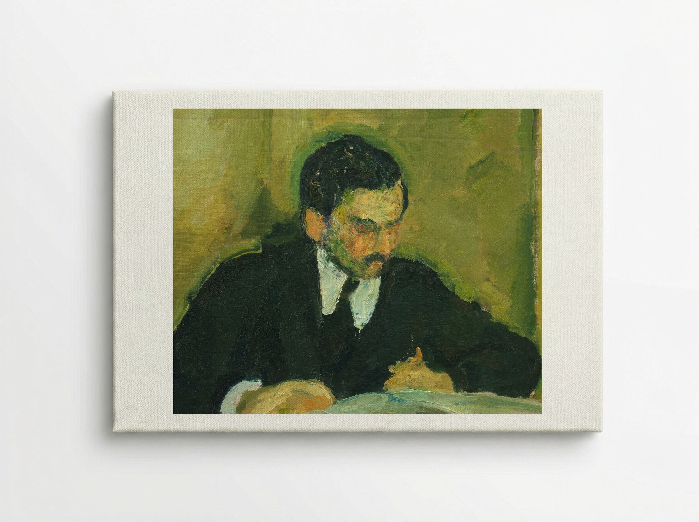 The Painter Ernst Goldschmidt Reading - Harald Giersing - Canvas