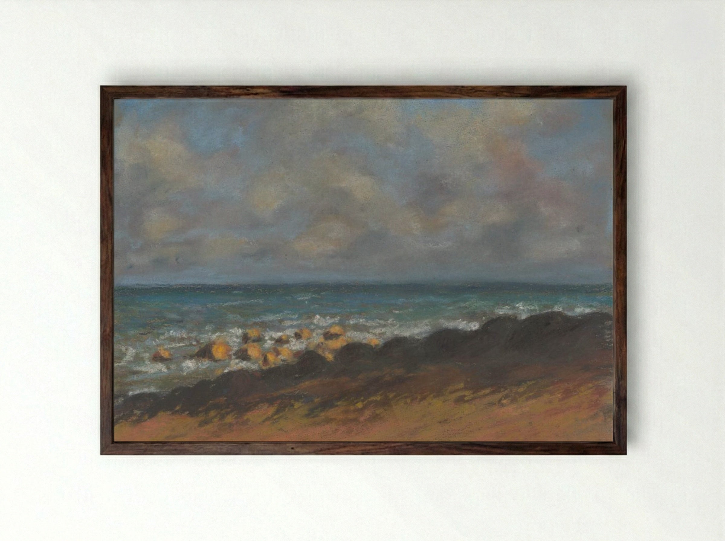 Baltic Region - Zolo Palugyay - Framed Print Dark Wood