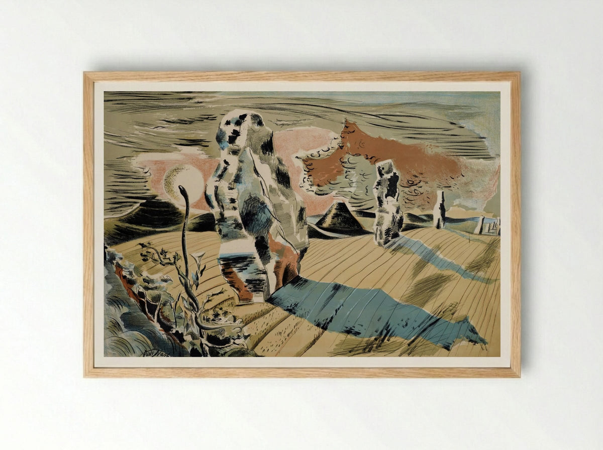 Avebury - Paul Nash - Framed Print Wood