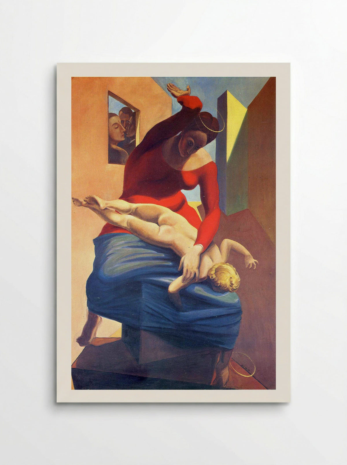 The Virgin Spanking the Christ Child before Three Witnesses: André Breton, Paul Éluard, and the Painter - Max Ernst - Poster