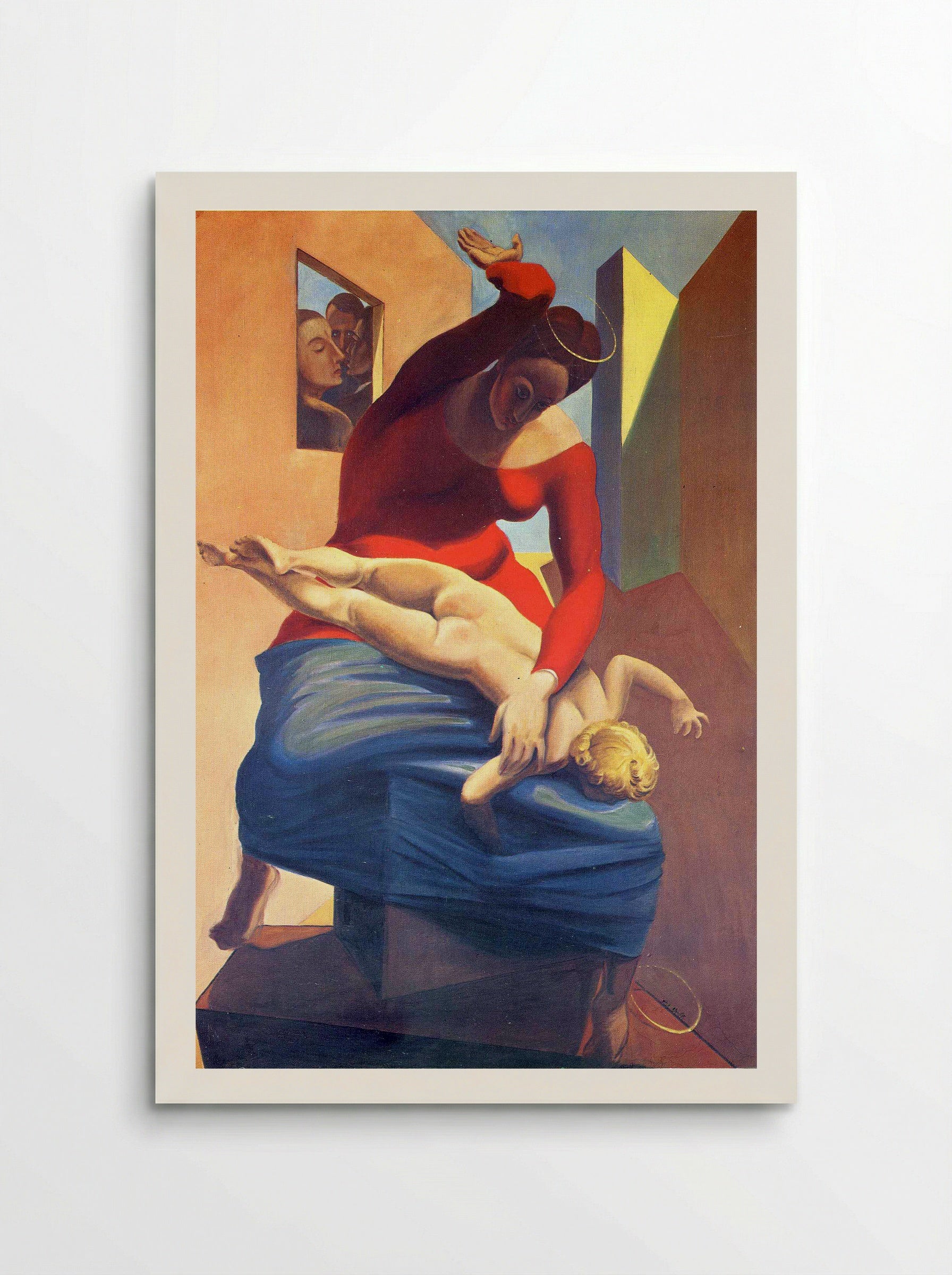 The Virgin Spanking the Christ Child before Three Witnesses: André Breton, Paul Éluard, and the Painter - Max Ernst - Poster