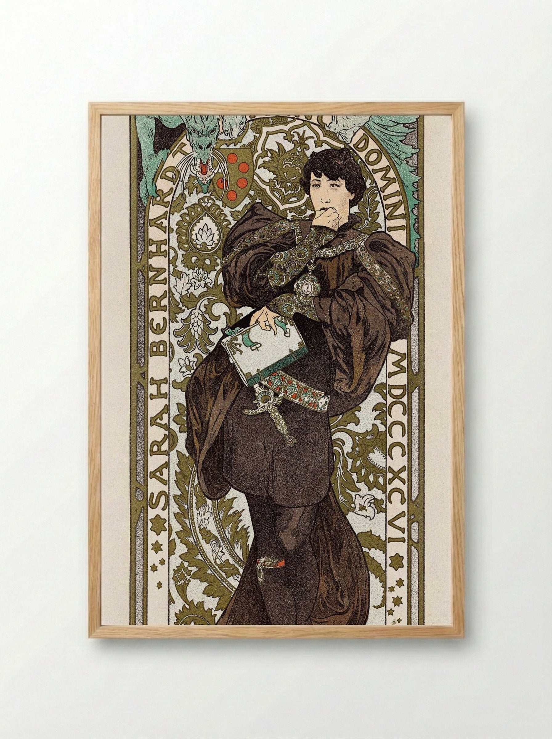 Lorenzaccio - Alphonse Mucha - Framed Print Wood