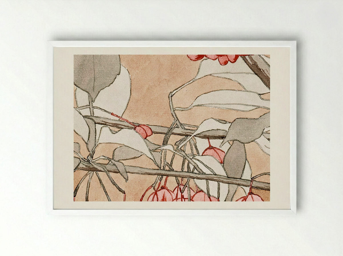 Burning Bush - Hannah Borger Overbeck - Framed Print White