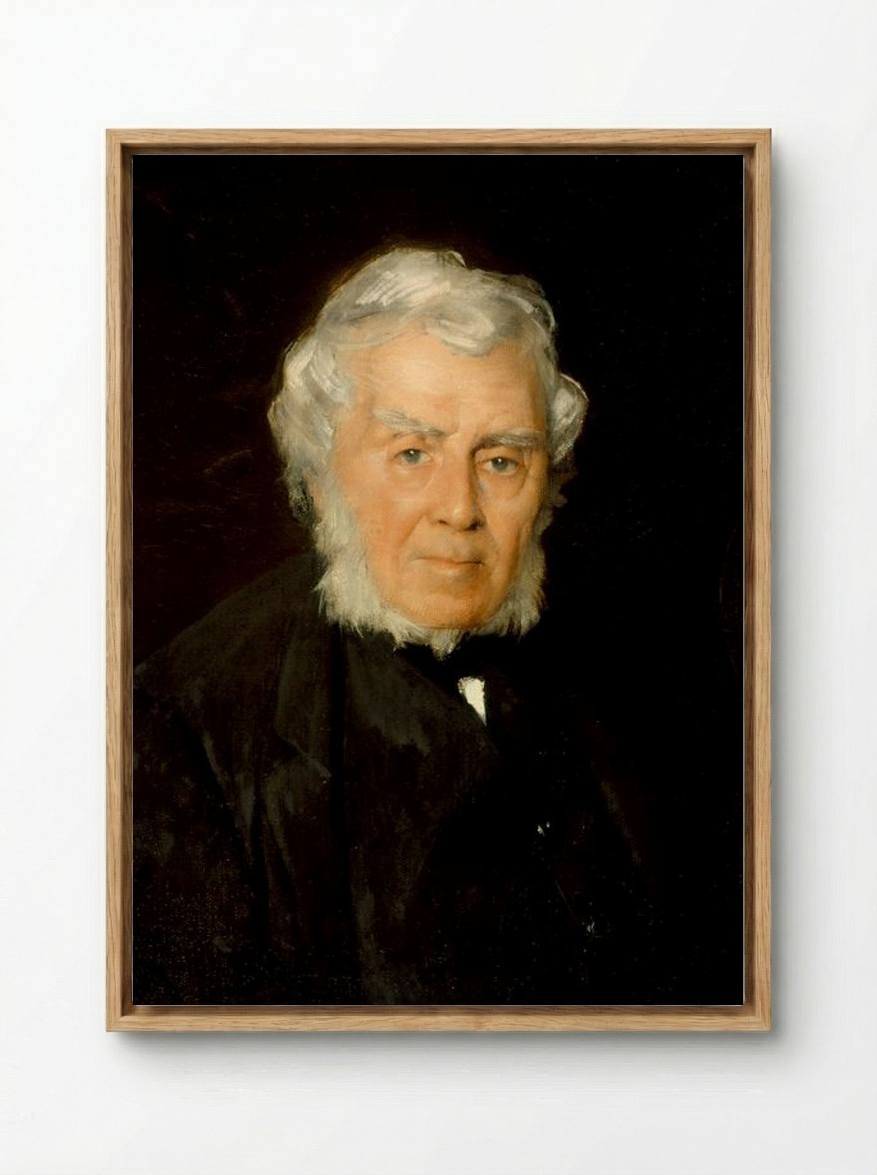 Portrait of Robert Walter Weir - Julian Alden Weir - Framed Canvas Wood