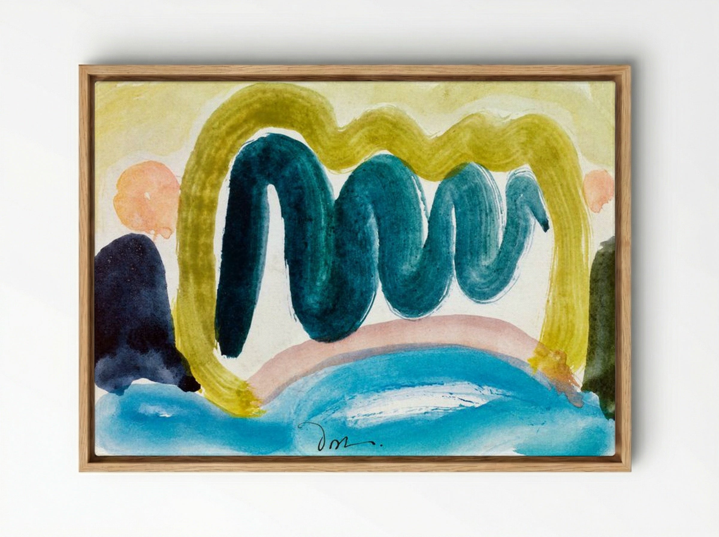 S' Pond in Sunlight - Arthur Dove - Framed Canvas Wood