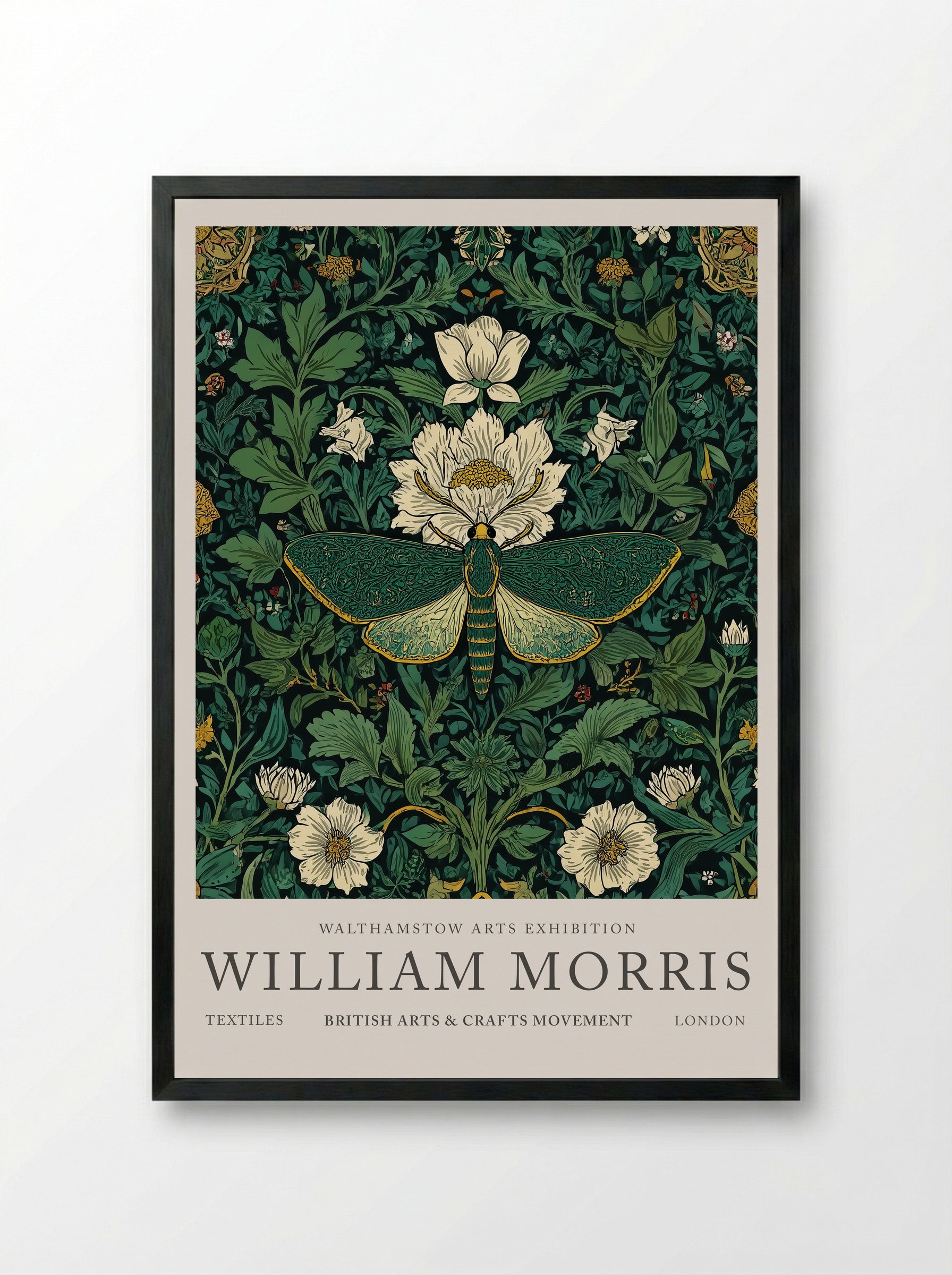 Emerald Moth Garden - William Morris