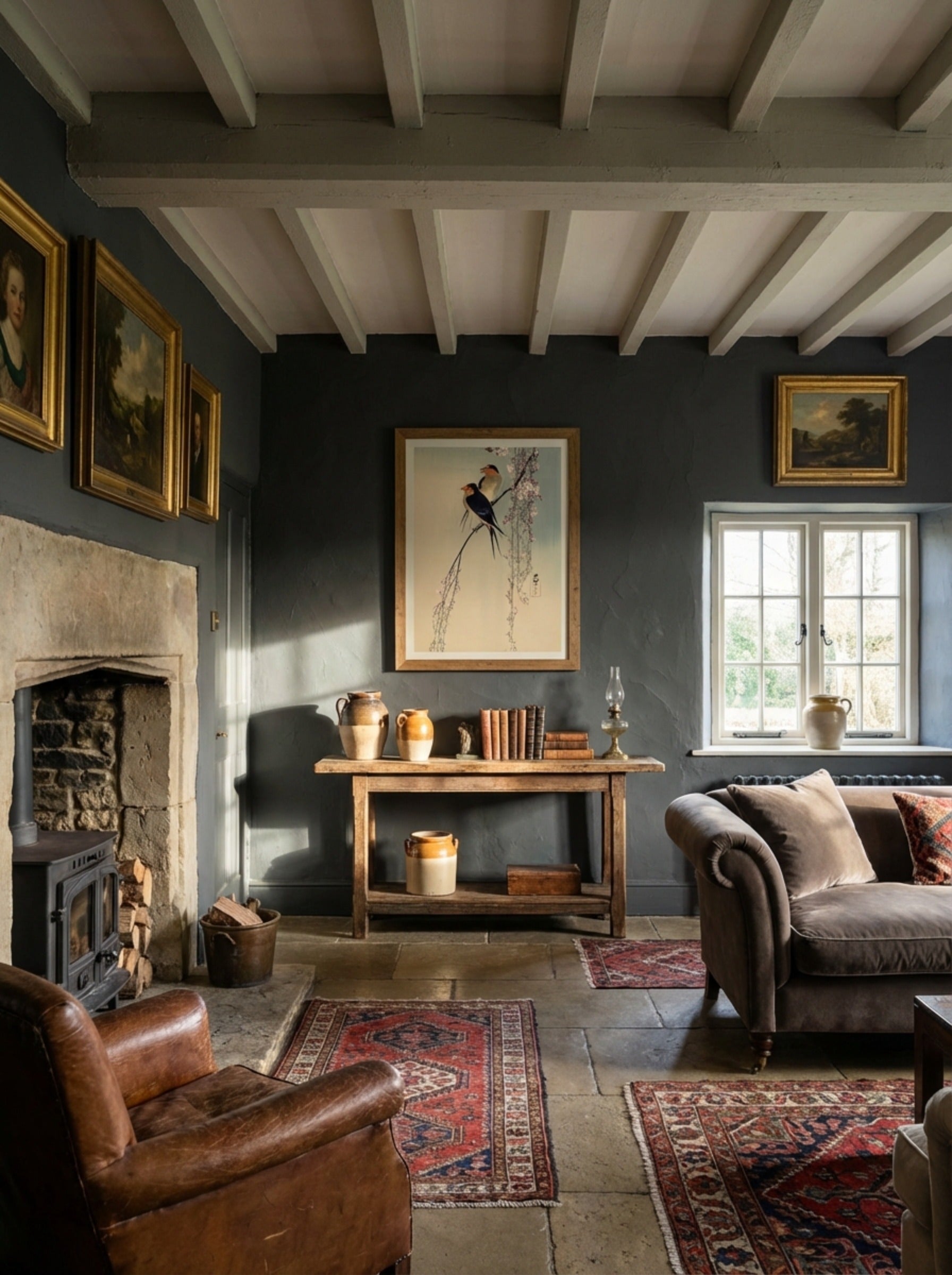 Swallows With Cherry Blossom - Ohara Koson