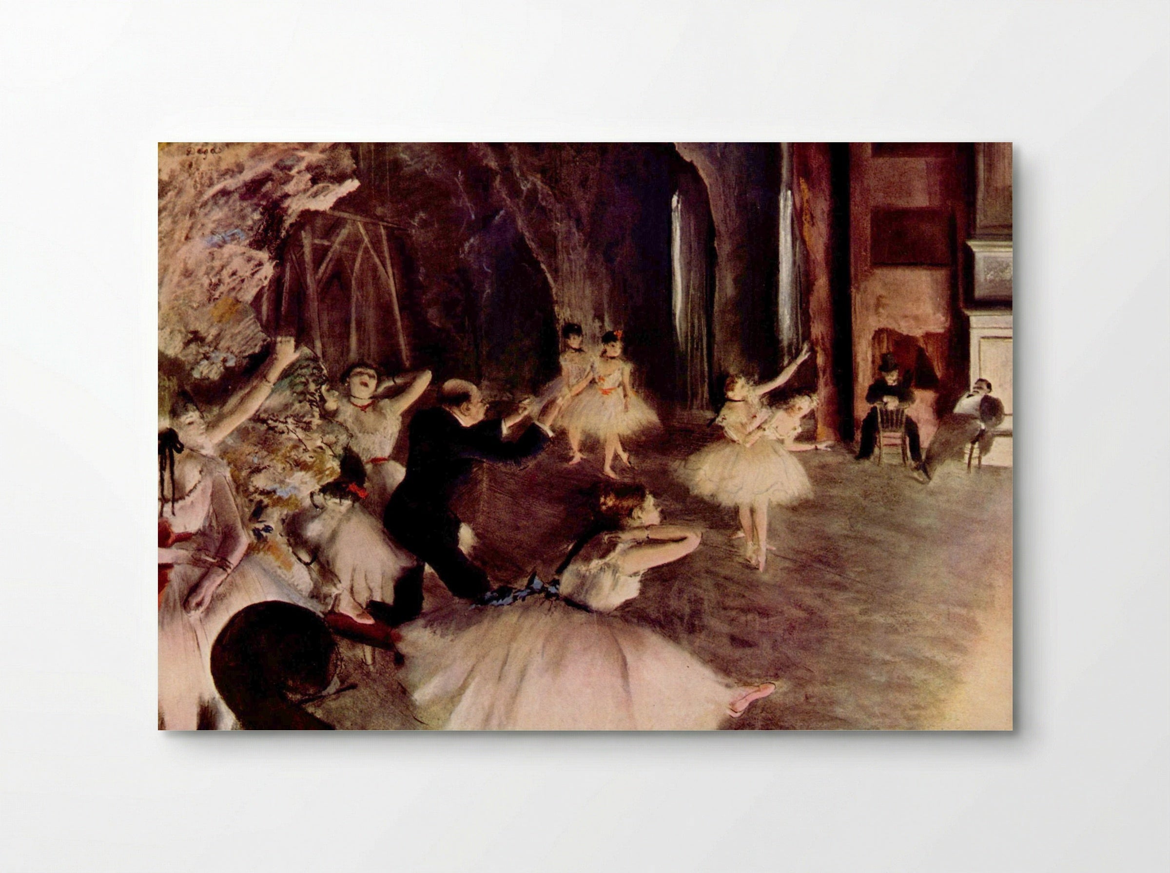 The Rehearsal of the Ballet on Stage - Edgar Degas - Poster