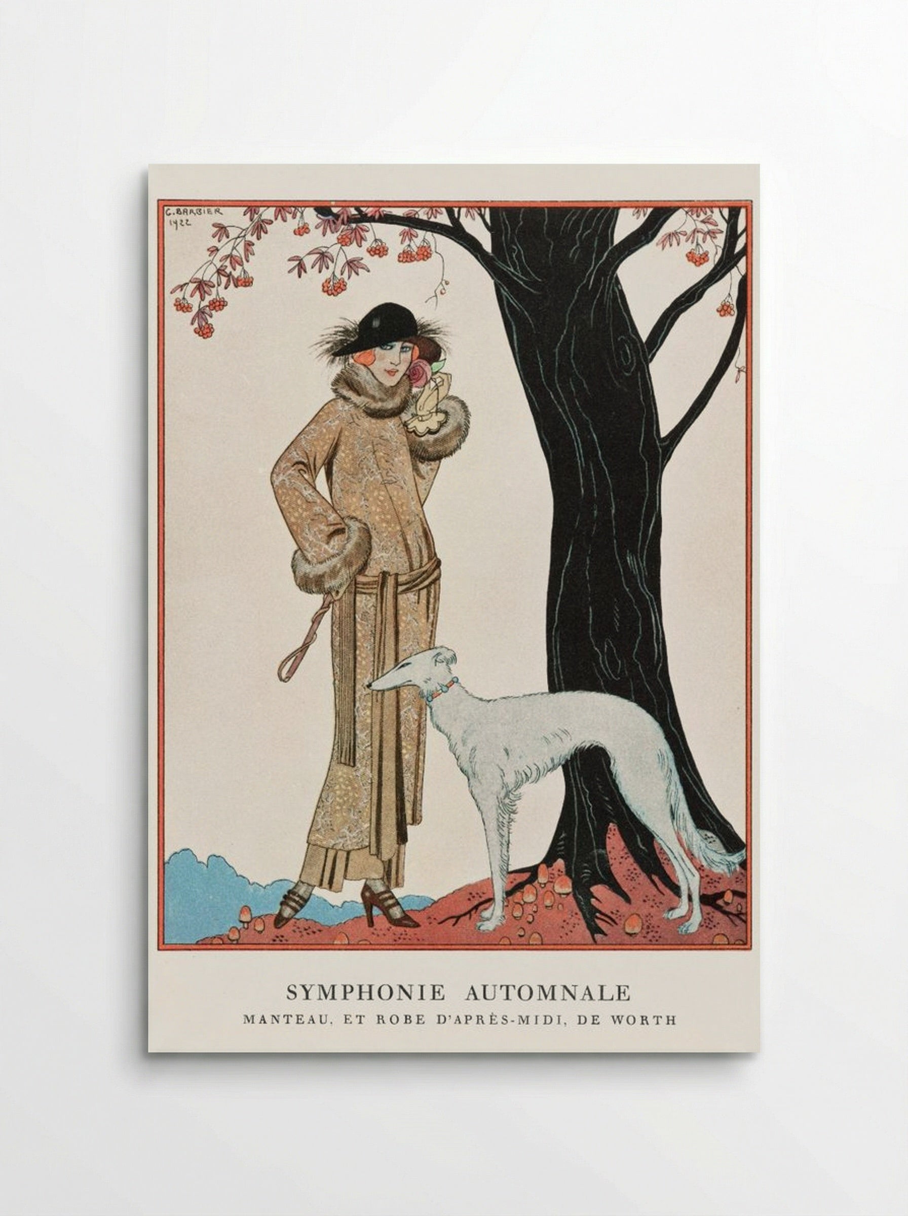 Autumn Symphony: Mantle and Afternoon Dress - George Barbier - Poster