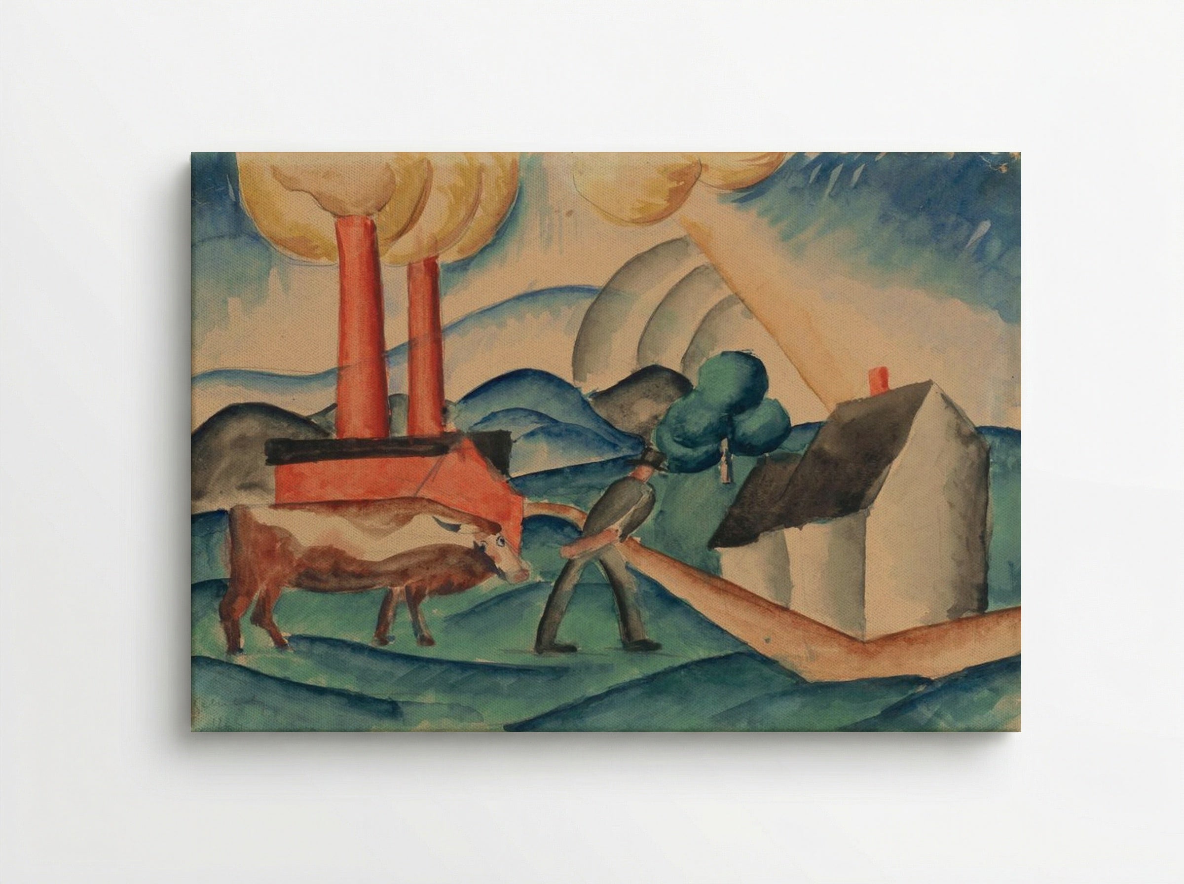 From Pasture - Schiller Geyser - Canvas