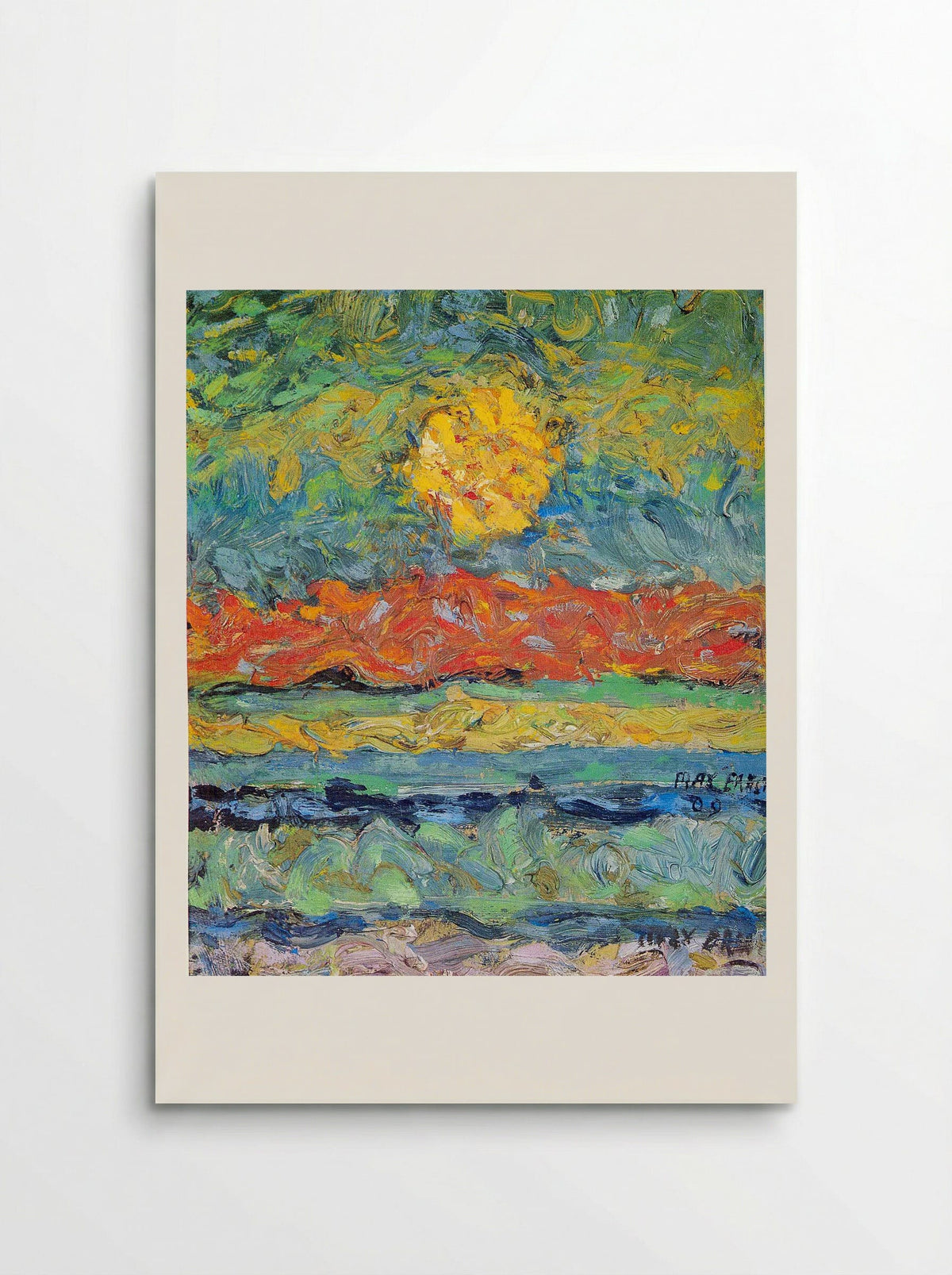 Landscape with Sun - Max Fahrenkrug - Poster