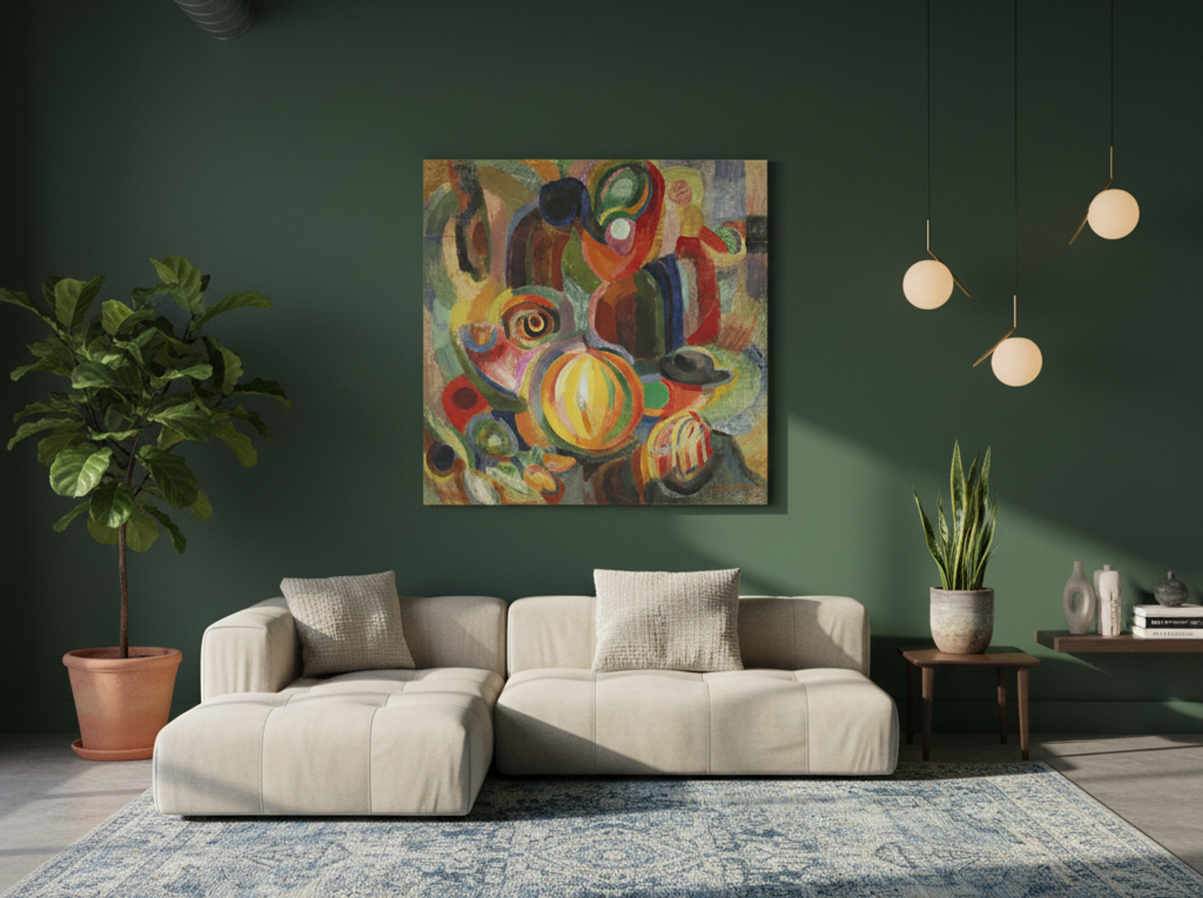 Portuguese Market (Abstract Composition) - Fine Art Print - Lifestyle