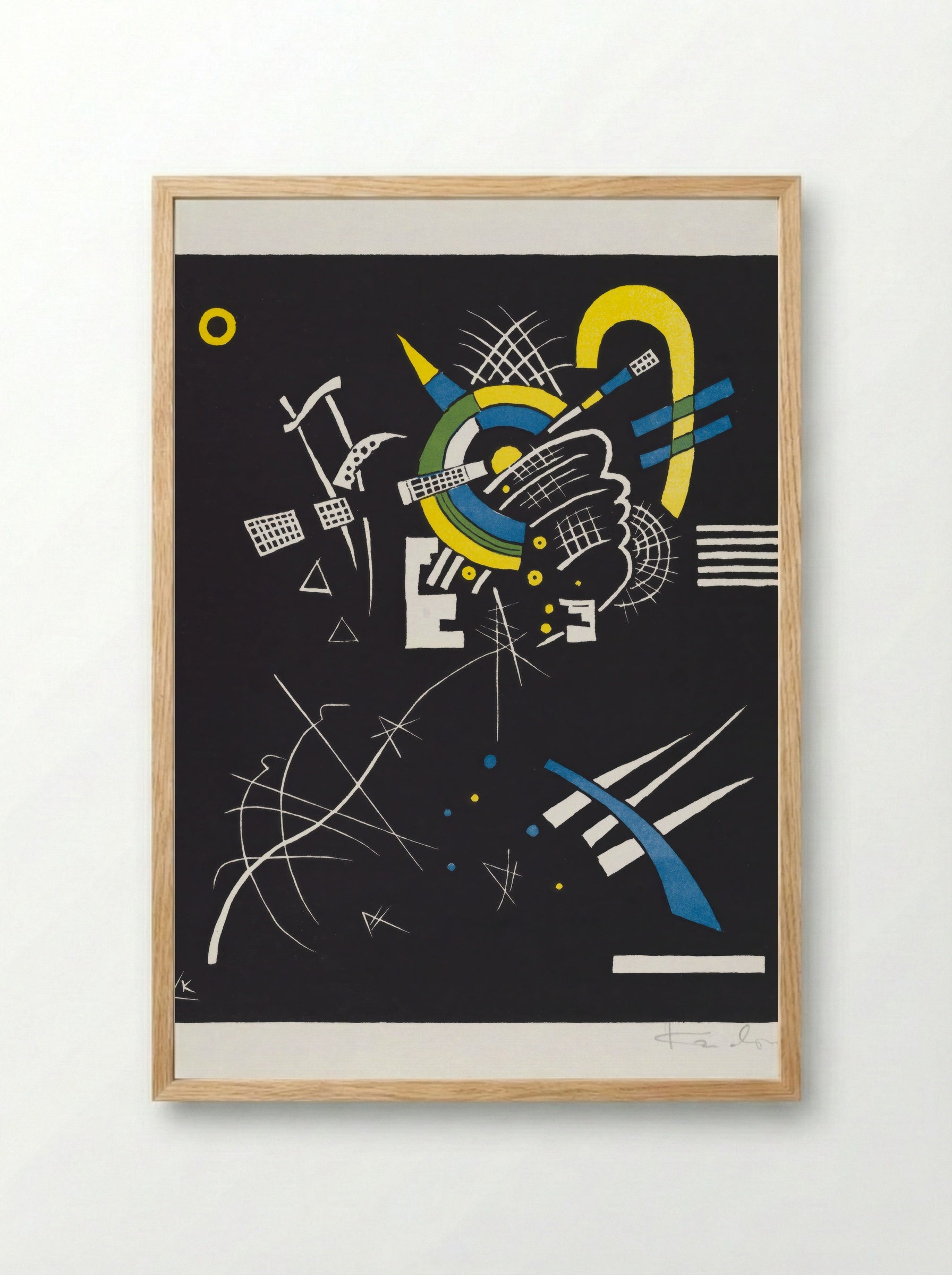 Kleine Welten (Small Worlds) - Wassily Kandinsky - Framed Print Wood