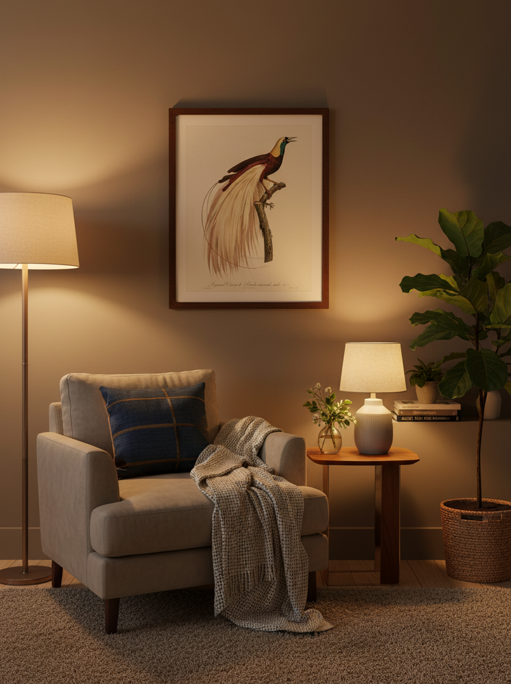 Emperor Bird-of-Paradise, Male - Jacques Barraband - Lifestyle