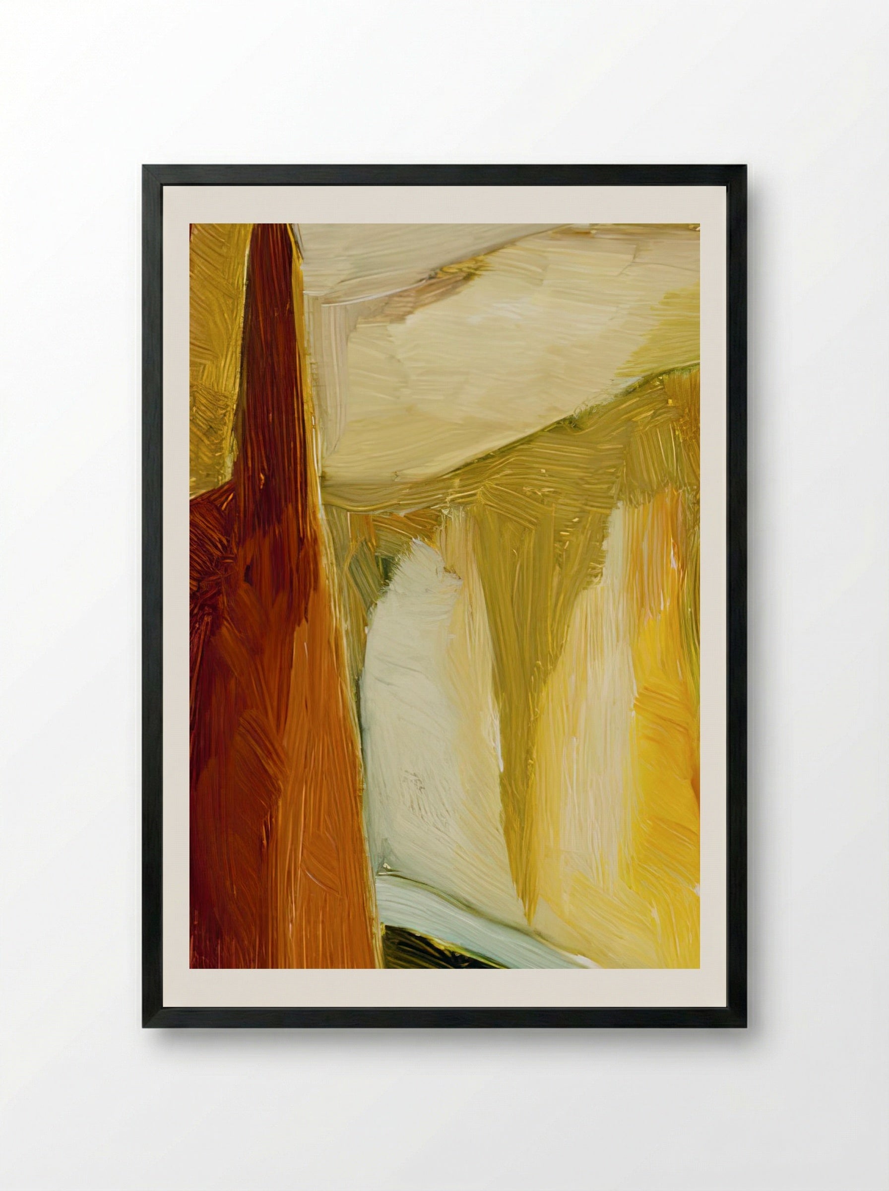 Mary and the Infant Jesus - Ole Kandelin - Framed Print Black