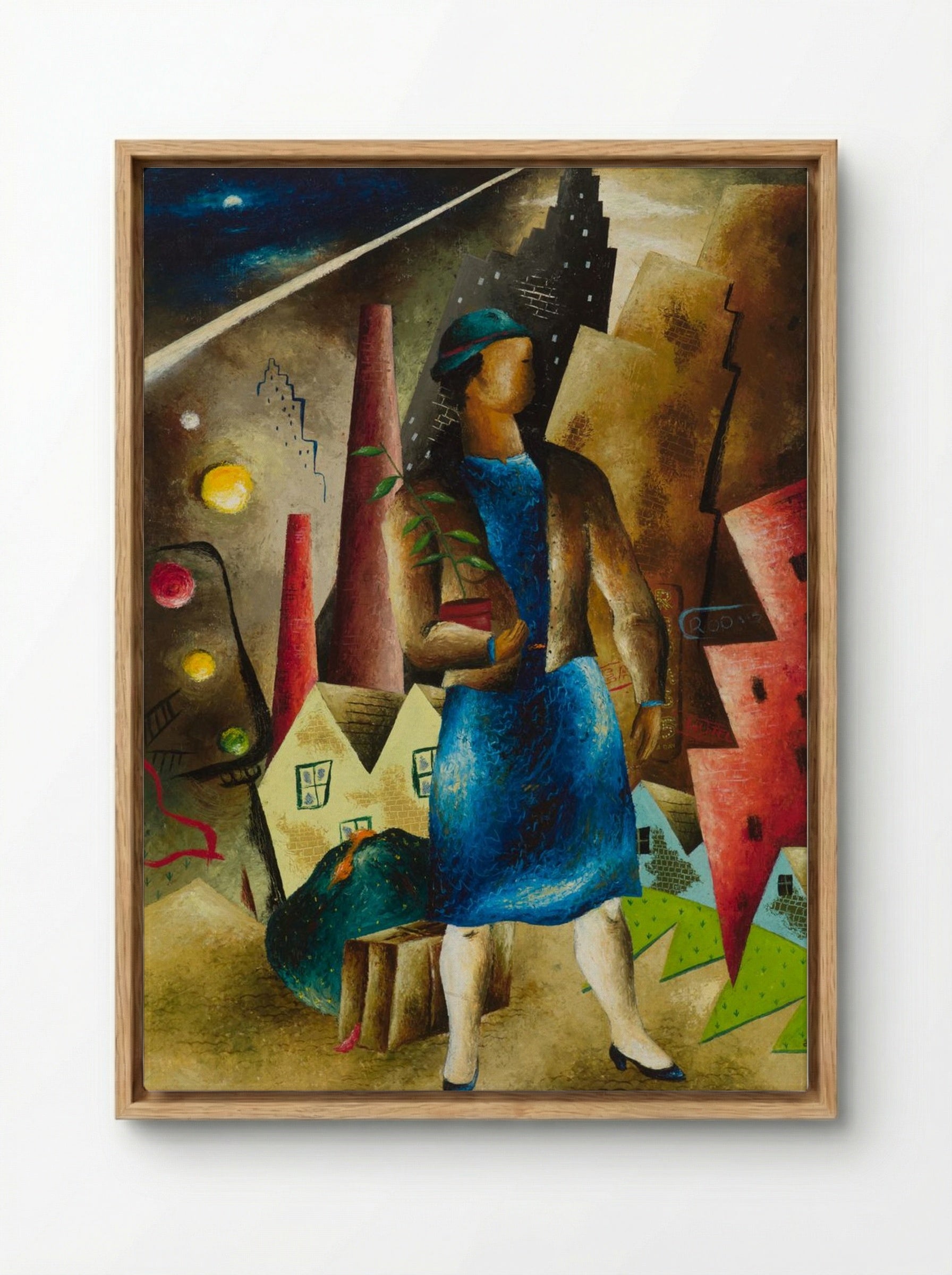 The Eviction - Eugeniusz Eibisch - Framed Canvas Wood