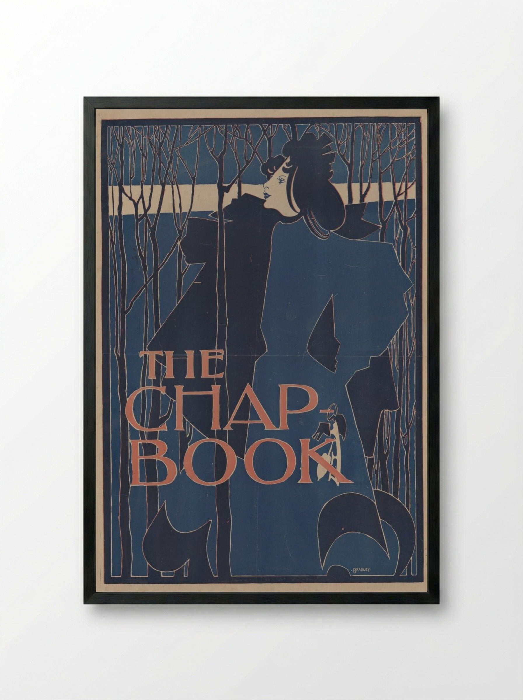 The Chap-Book - Will H. Bradley - Framed Print Black