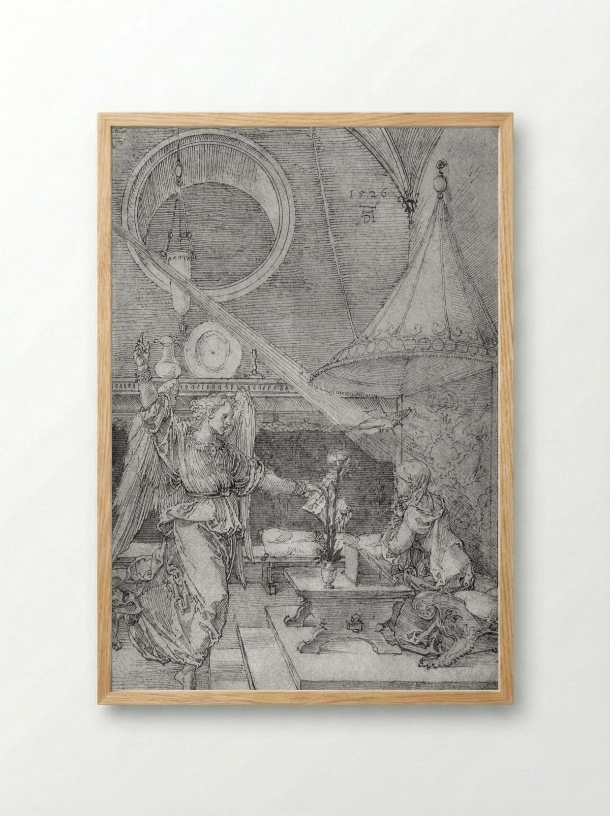 Annunciation - Albrecht Dürer - Framed Print Wood