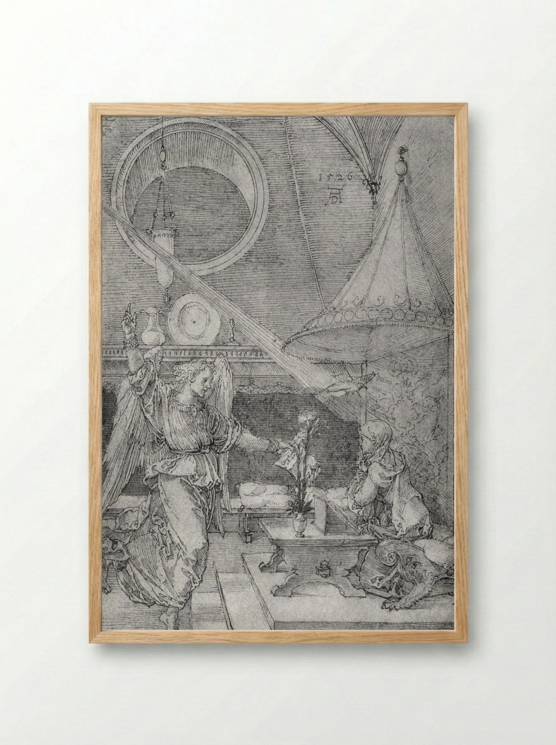Annunciation - Albrecht Dürer - Framed Print Wood