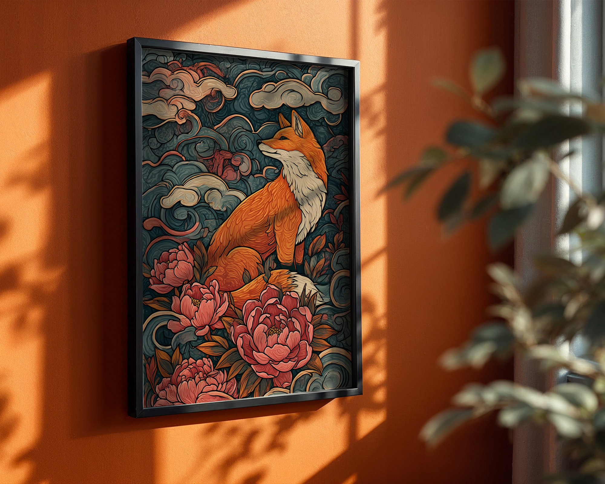 fox-among-the-orchids mockup