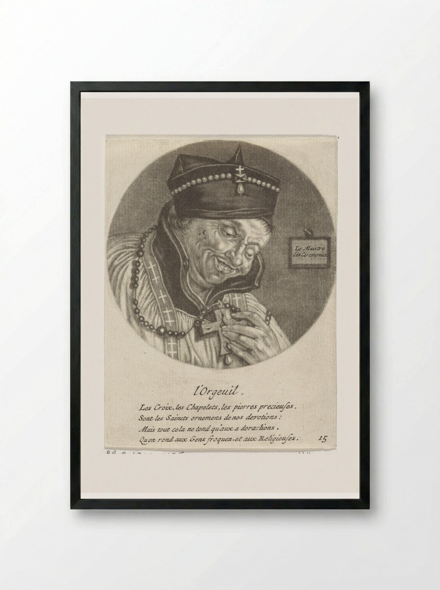 l'Orgeuil (Pride) - Jacob Gole - Framed Print Black