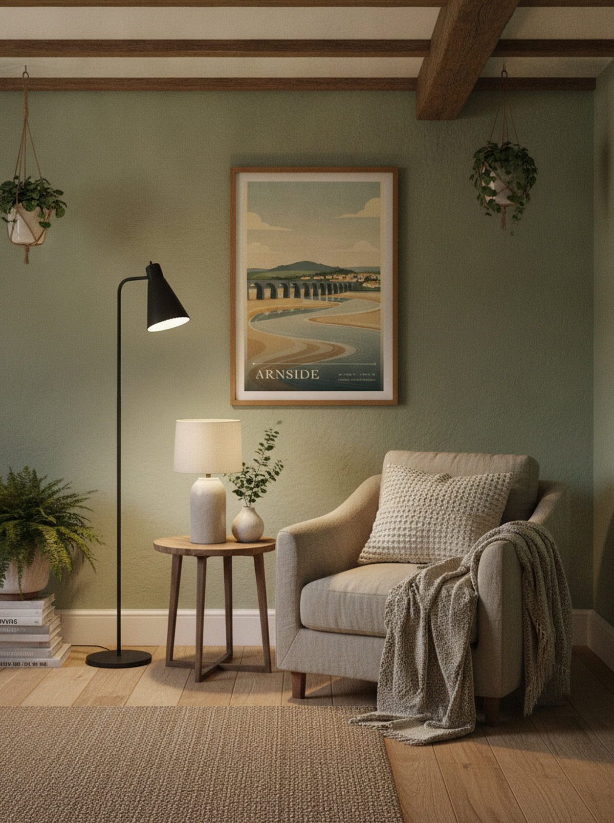 Arnside Cumbria United Kingdom Travel Poster - Lifestyle