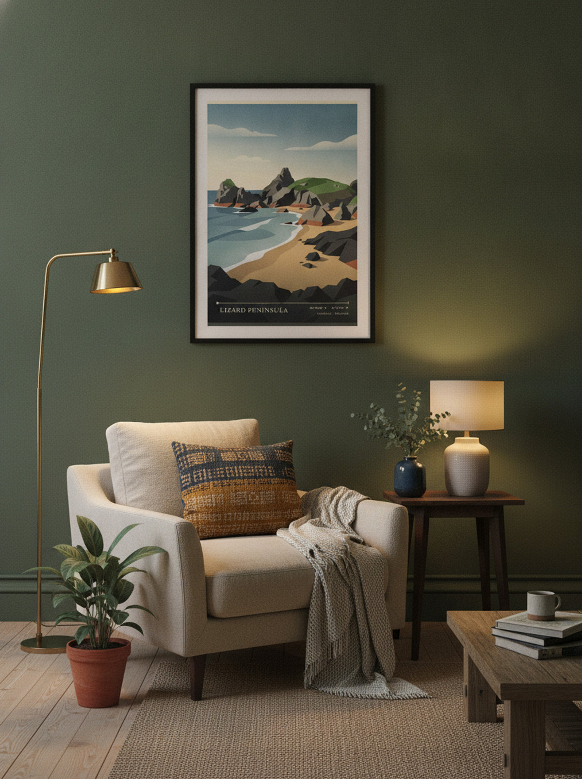 Lizard Peninsula Cornwall England Travel Poster - Lifestyle