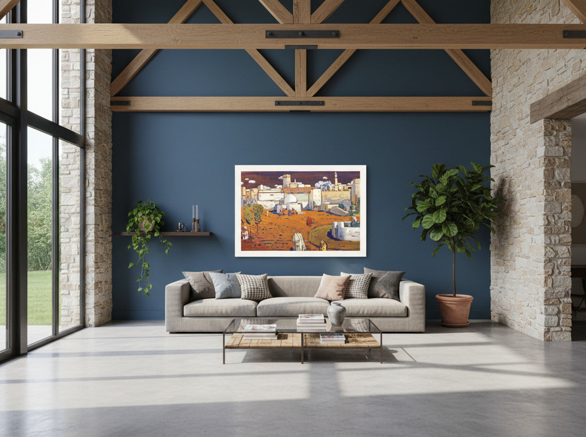 Untitled (Arab Town Scene) - Fine Art Print - Lifestyle