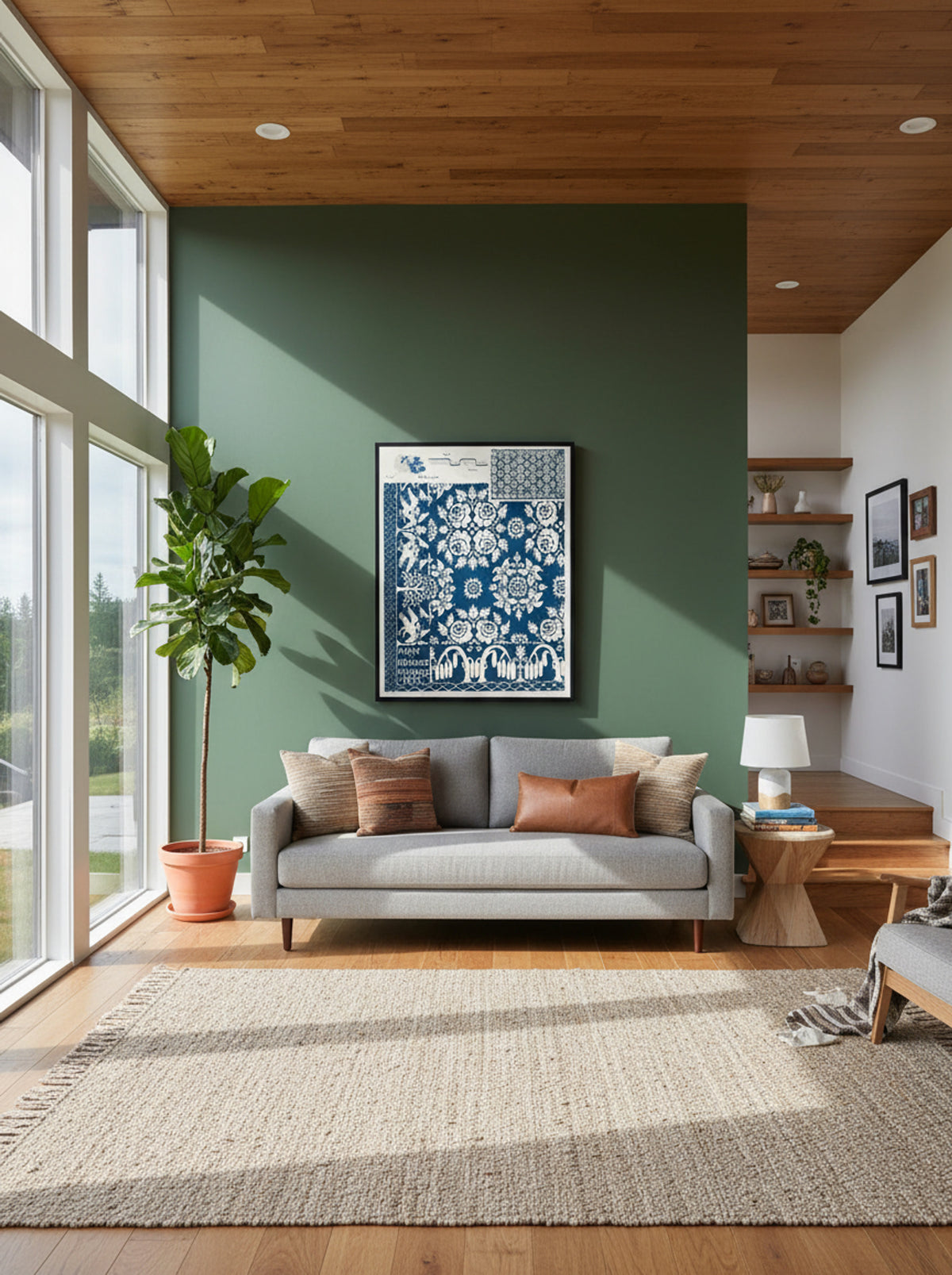 Handwoven Coverlet Design - Howard H. Sherman - Lifestyle