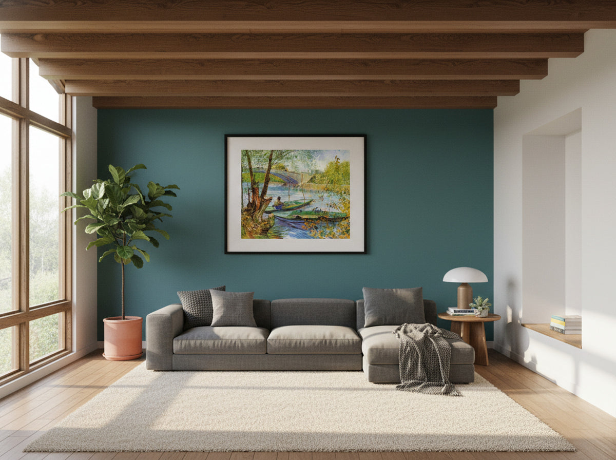 Fishing in Spring, The Bridge at Asnières - Vincent van Gogh - Lifestyle
