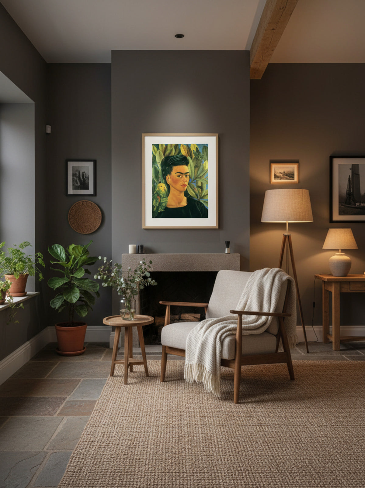 Self-Portrait with Bonito - Frida Kahlo - Lifestyle