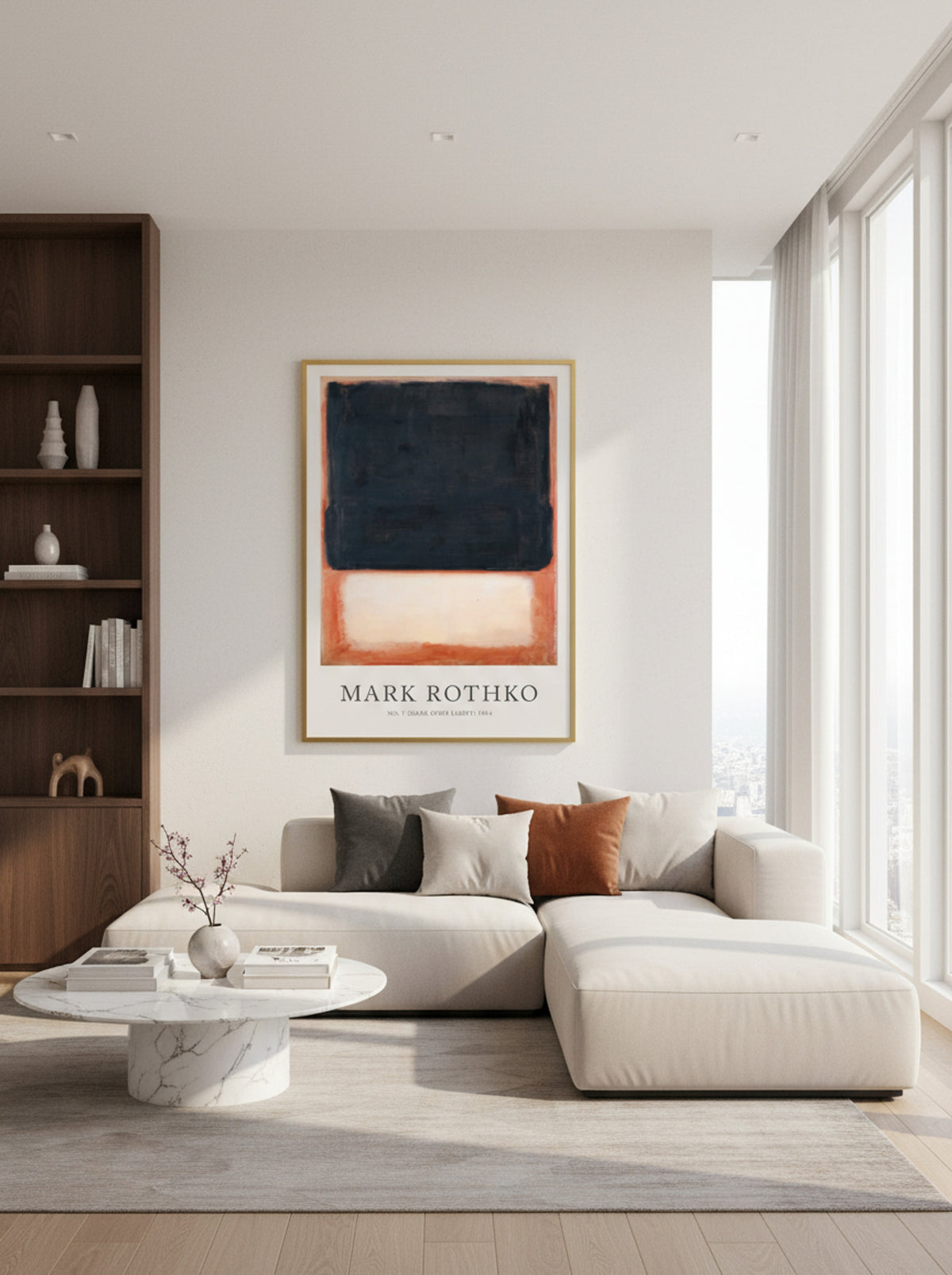 No. 7 (Dark Over Light) - Mark Rothko - Lifestyle