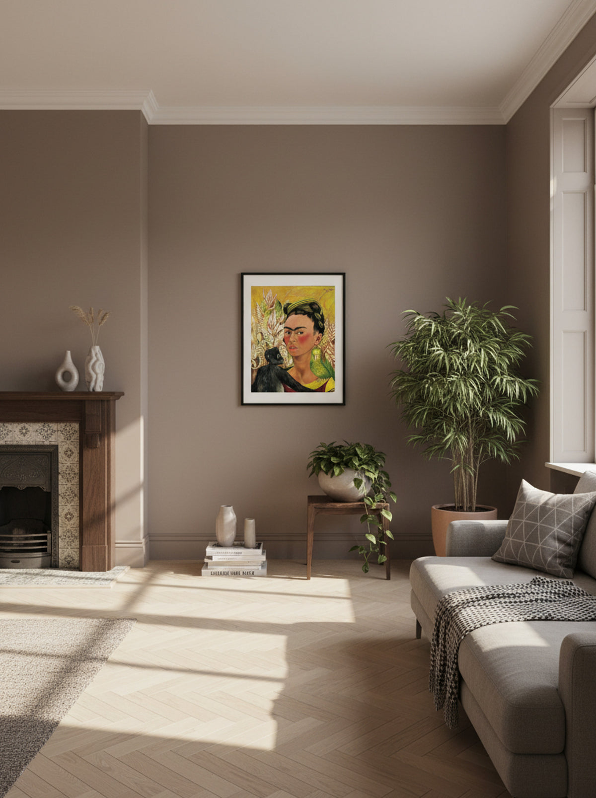 Self-Portrait with Monkey and Parrot - Frida Kahlo - Lifestyle