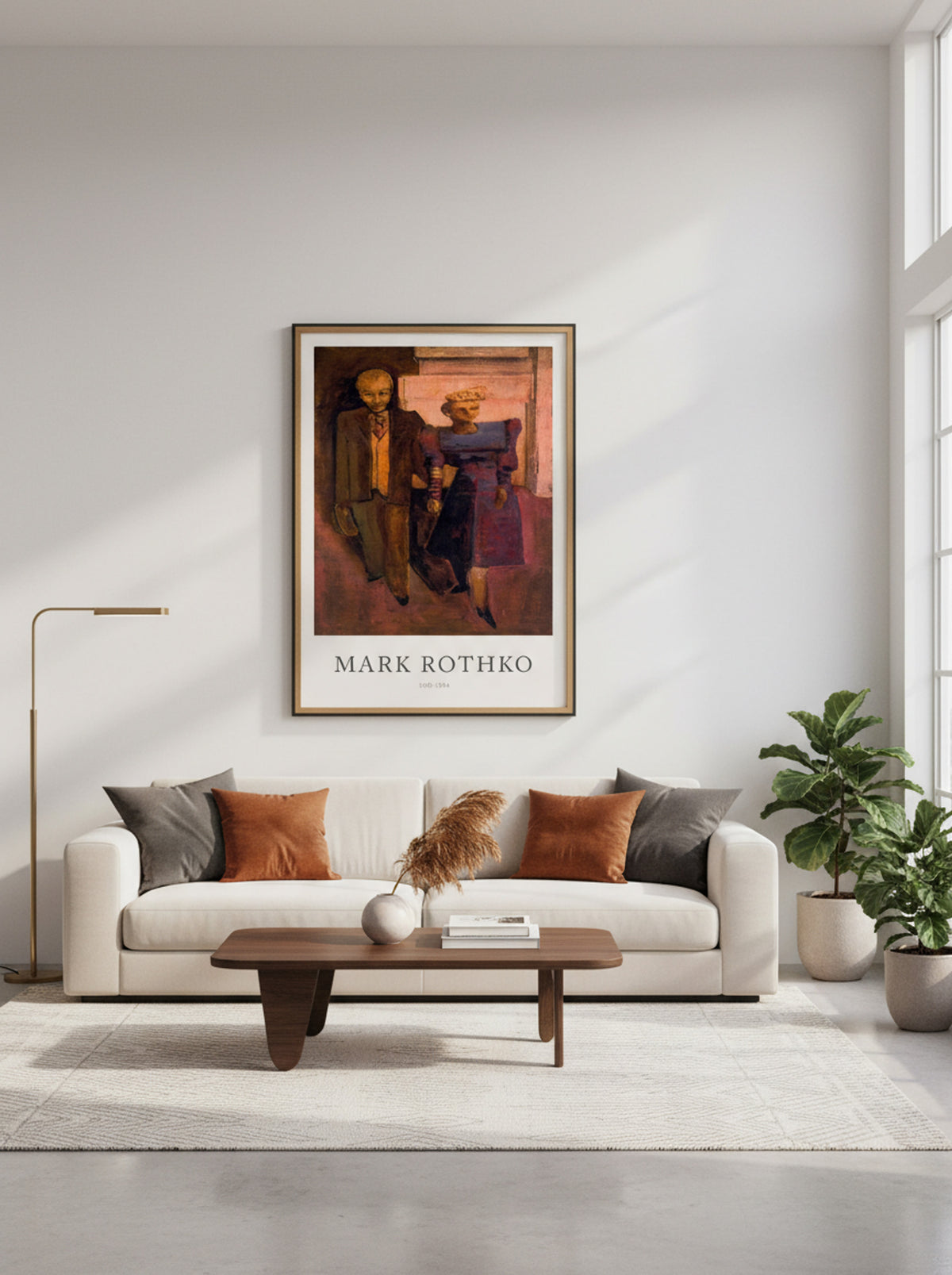 Untitled (Couple in Cityscape) - Mark Rothko - Lifestyle