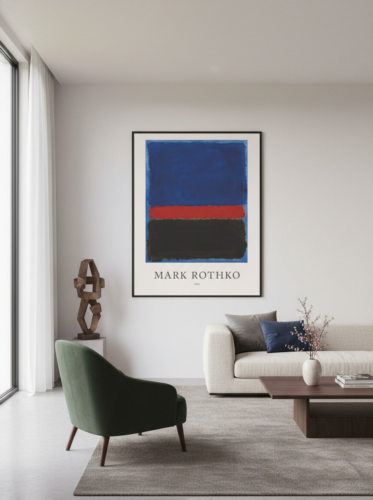 Untitled (Blue, Red, Black) - Mark Rothko - Lifestyle