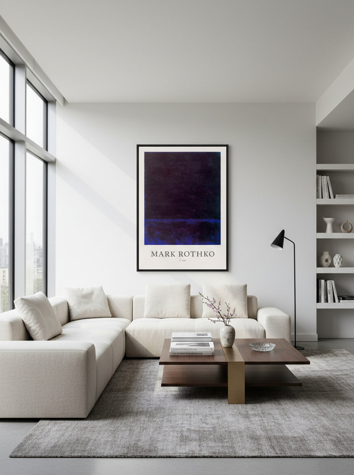 Untitled (Dark Blue Band, c. 1968) - Mark Rothko - Lifestyle