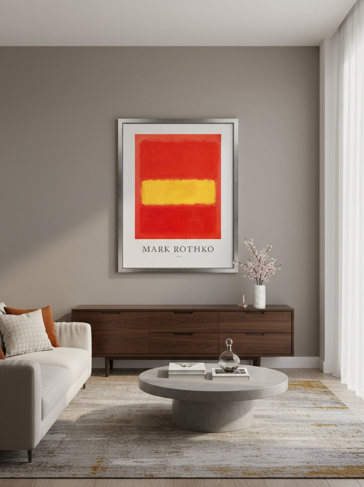 Untitled (Red and Yellow) - Mark Rothko - Lifestyle