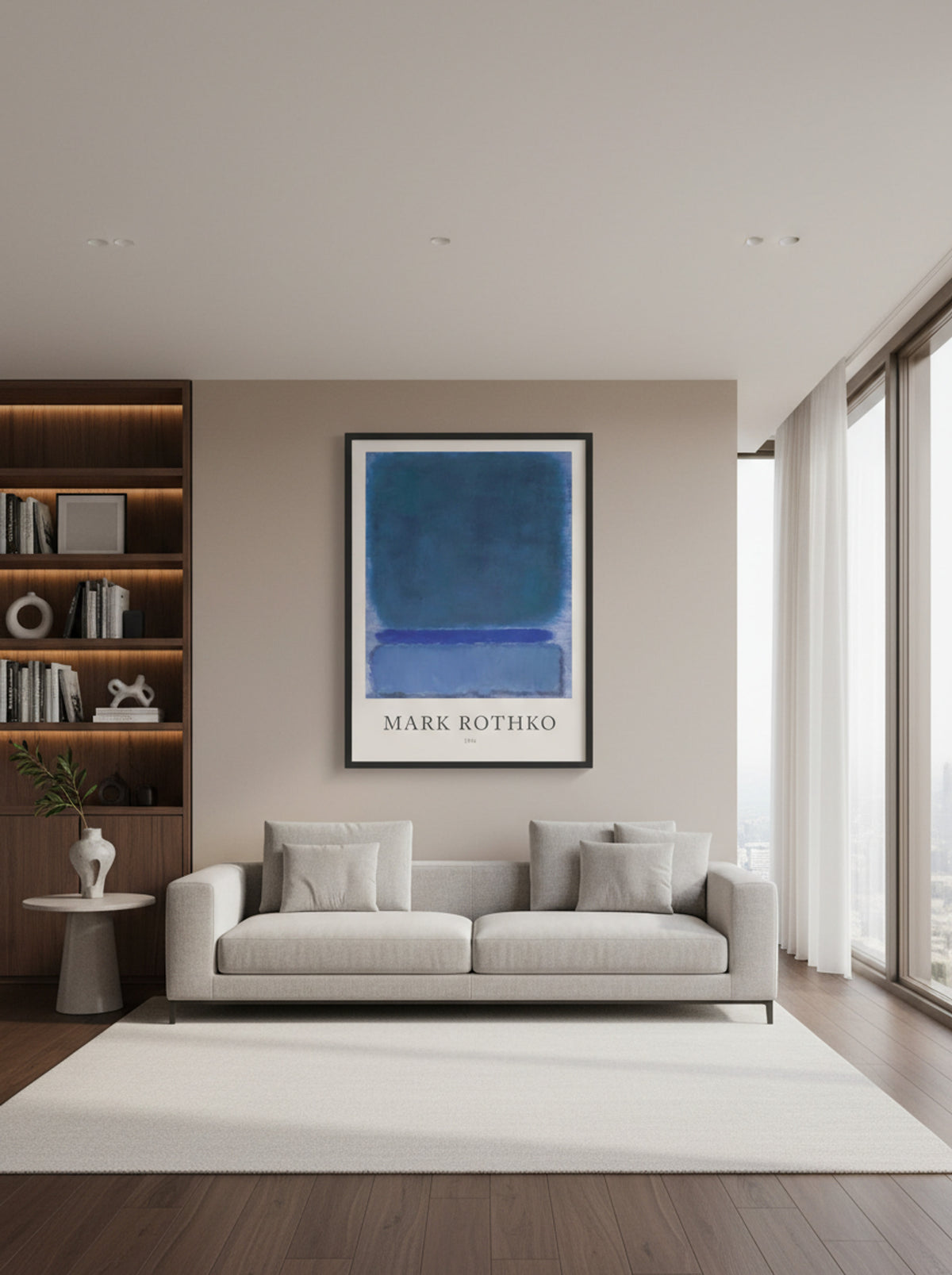 Untitled (Blue, Green and Blue) - Mark Rothko - Lifestyle