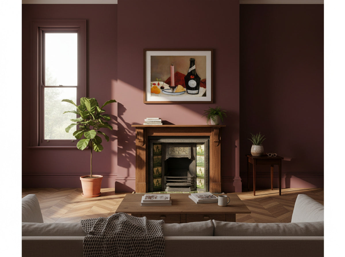 The Pink Candle by Henri Rousseau – Naïve Art Still Life Print - Lifestyle