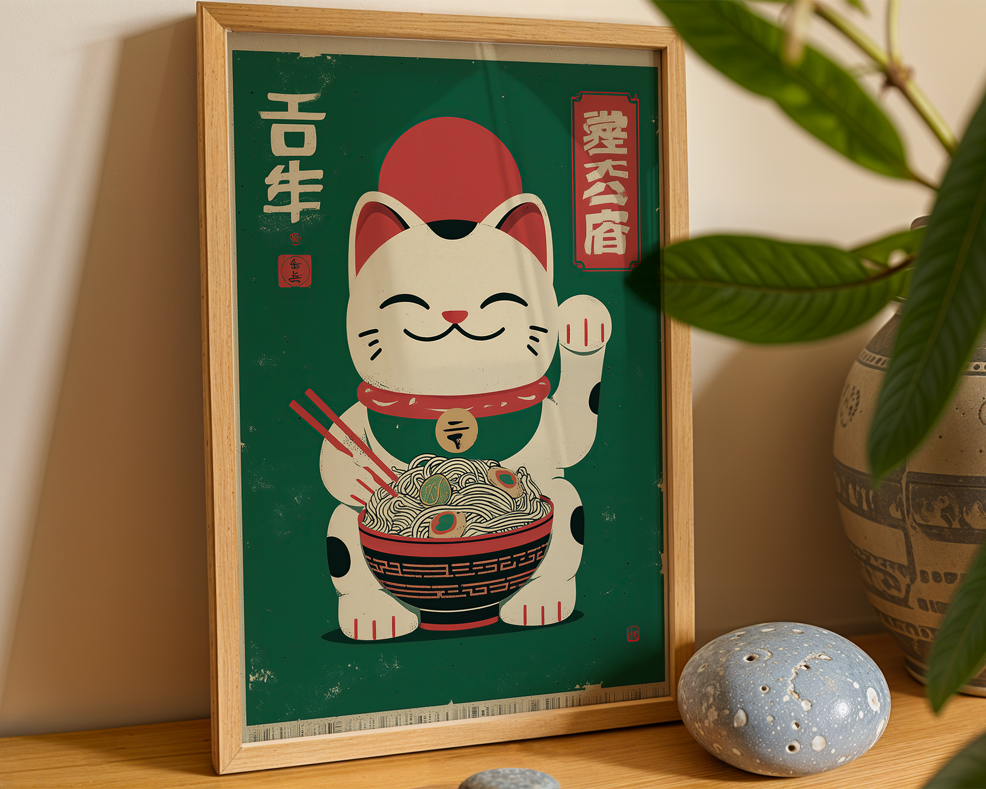 lucky-ramen-cat mockup