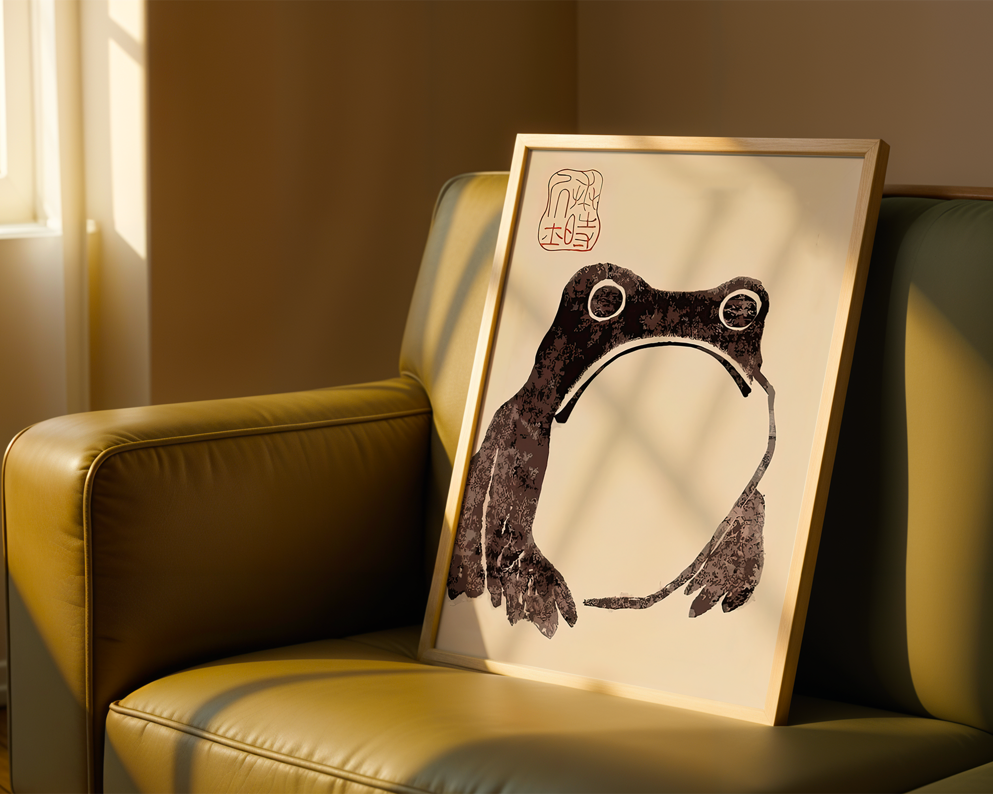 minimalist-japanese-frog-print-meika-gafu-sumi-e-matsumoto-hoji mockup