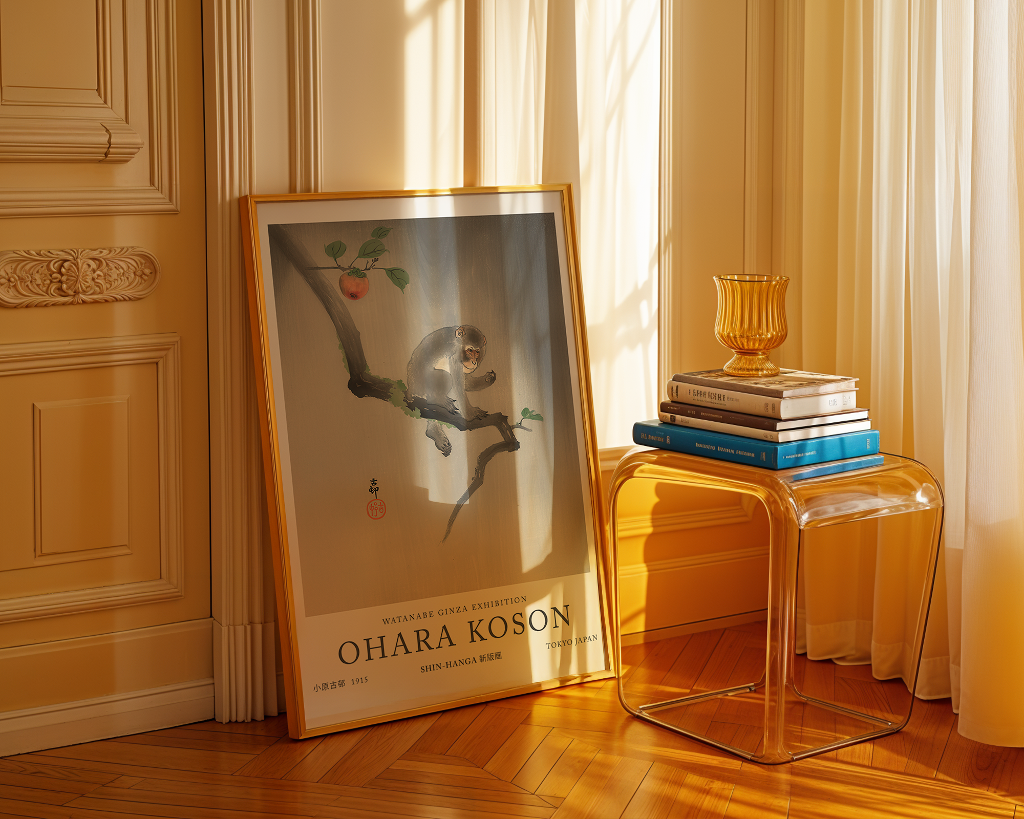 monkey-on-the-tree-ohara-koson mockup