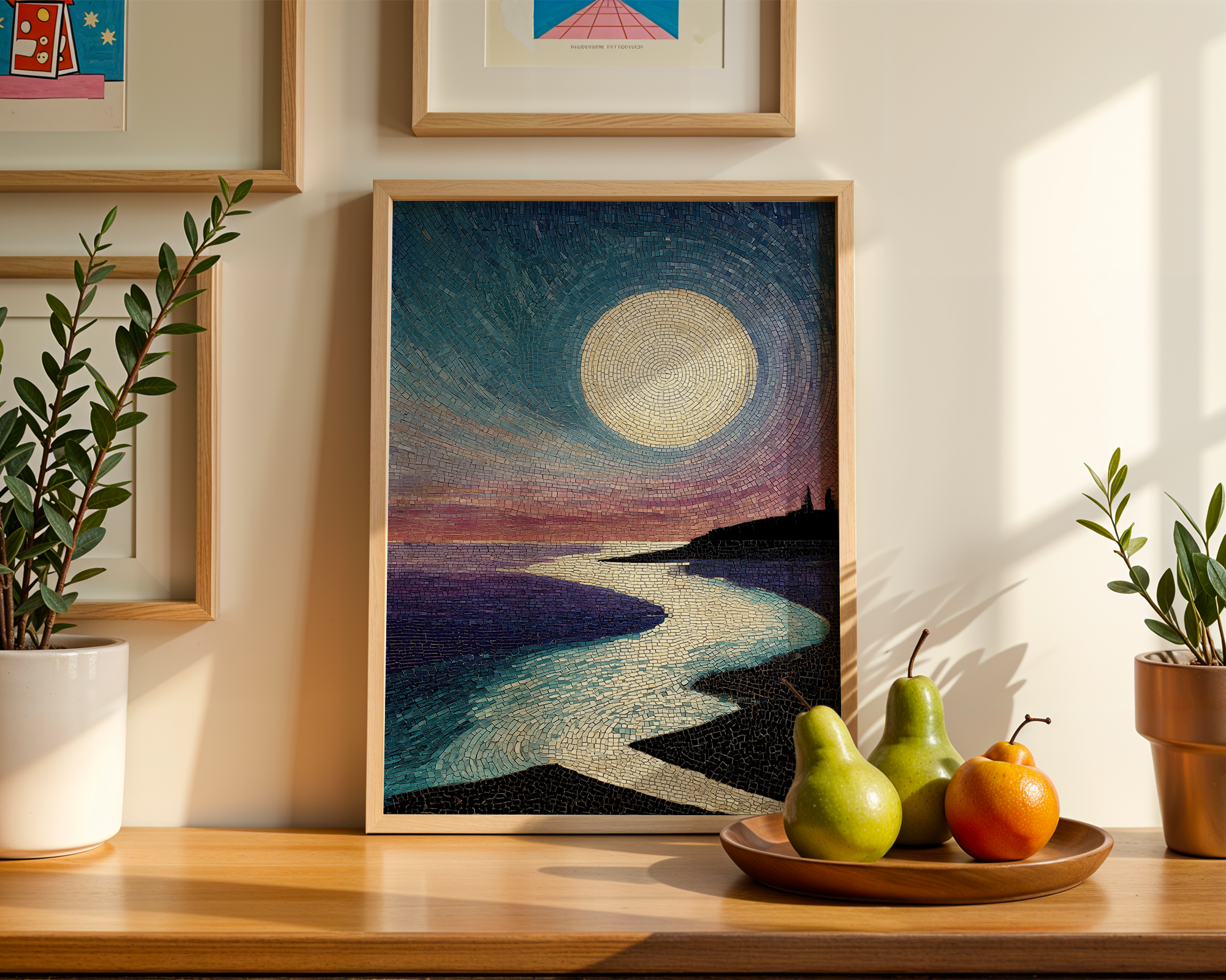 moonlit-pavilion-view-japanese-mosaic-print mockup