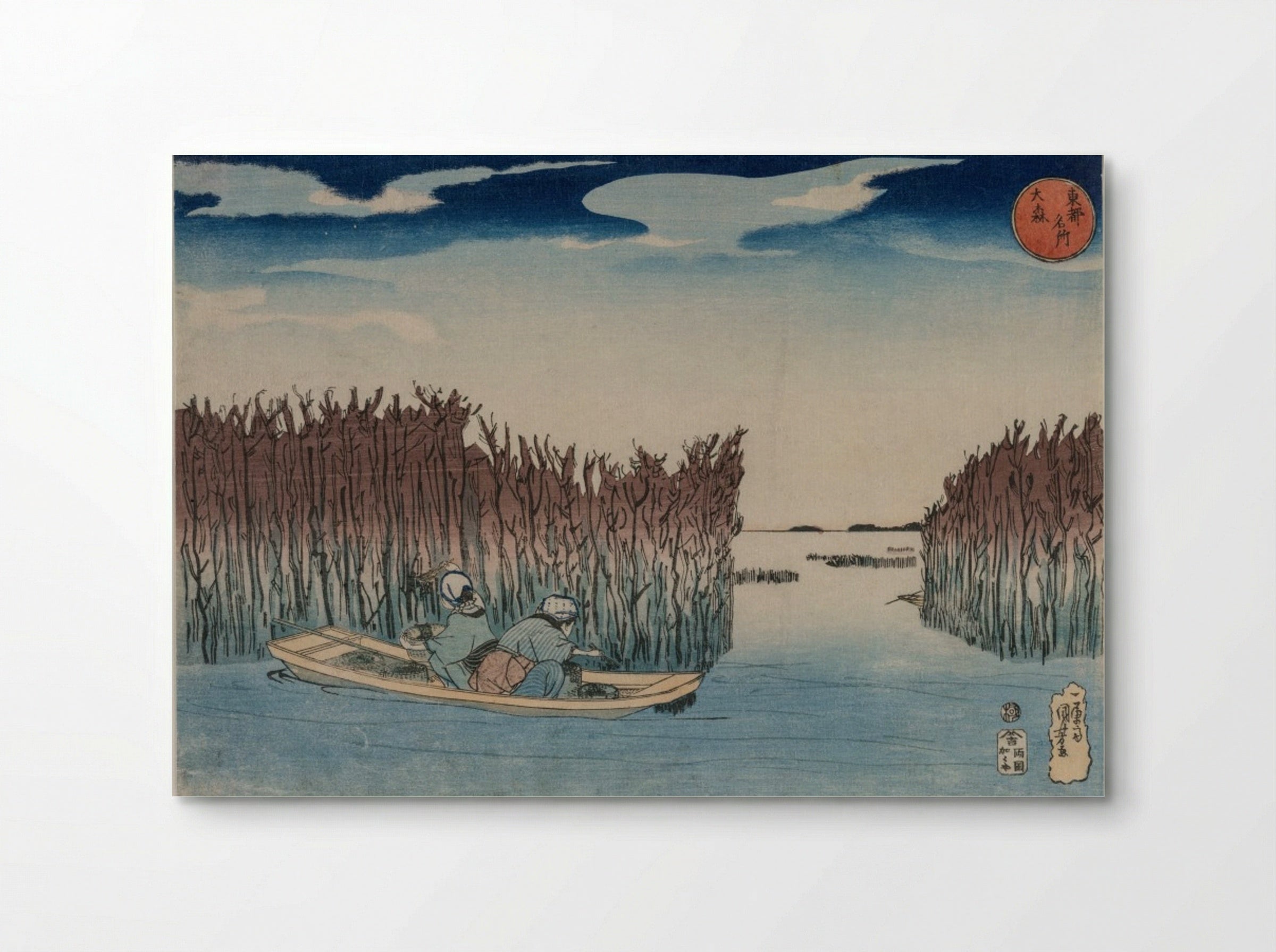Ōmori, from the series Famous Places in the Eastern Capital - Utagawa Kuniyoshi - Poster