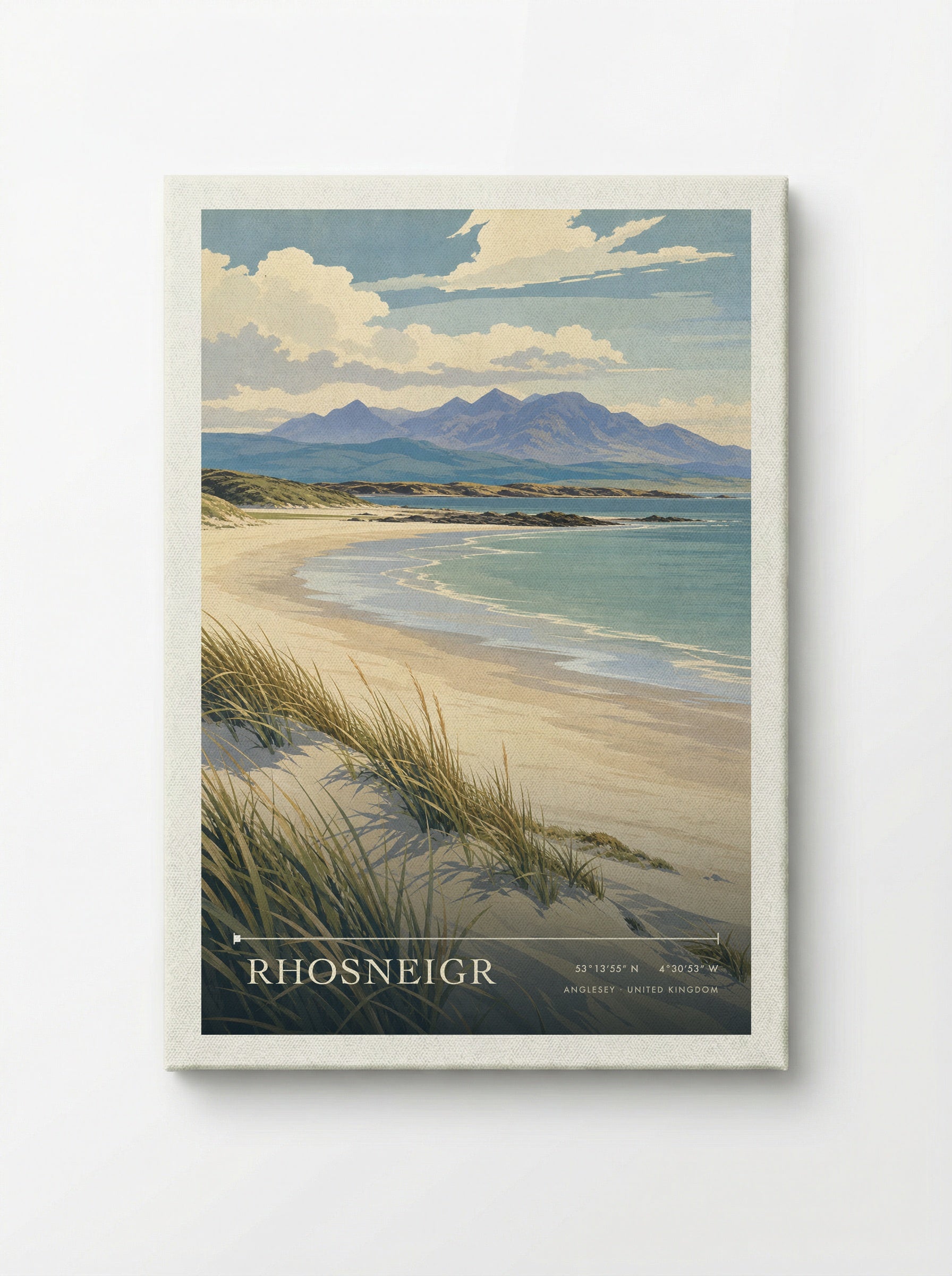 Rhosneigr Anglesey United Kingdom Travel Poster - Canvas