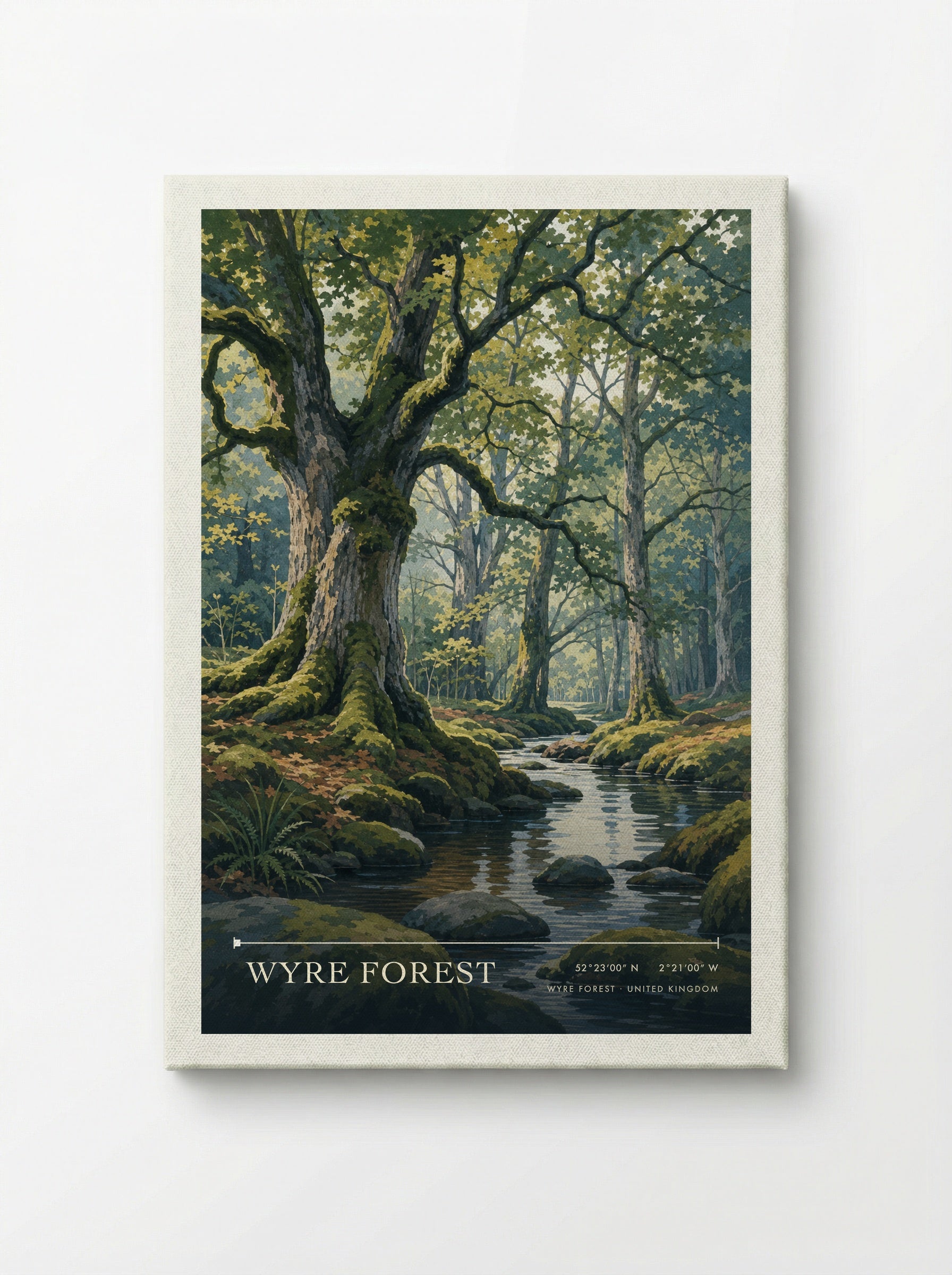 Wyre Forest United Kingdom Travel Poster - Canvas