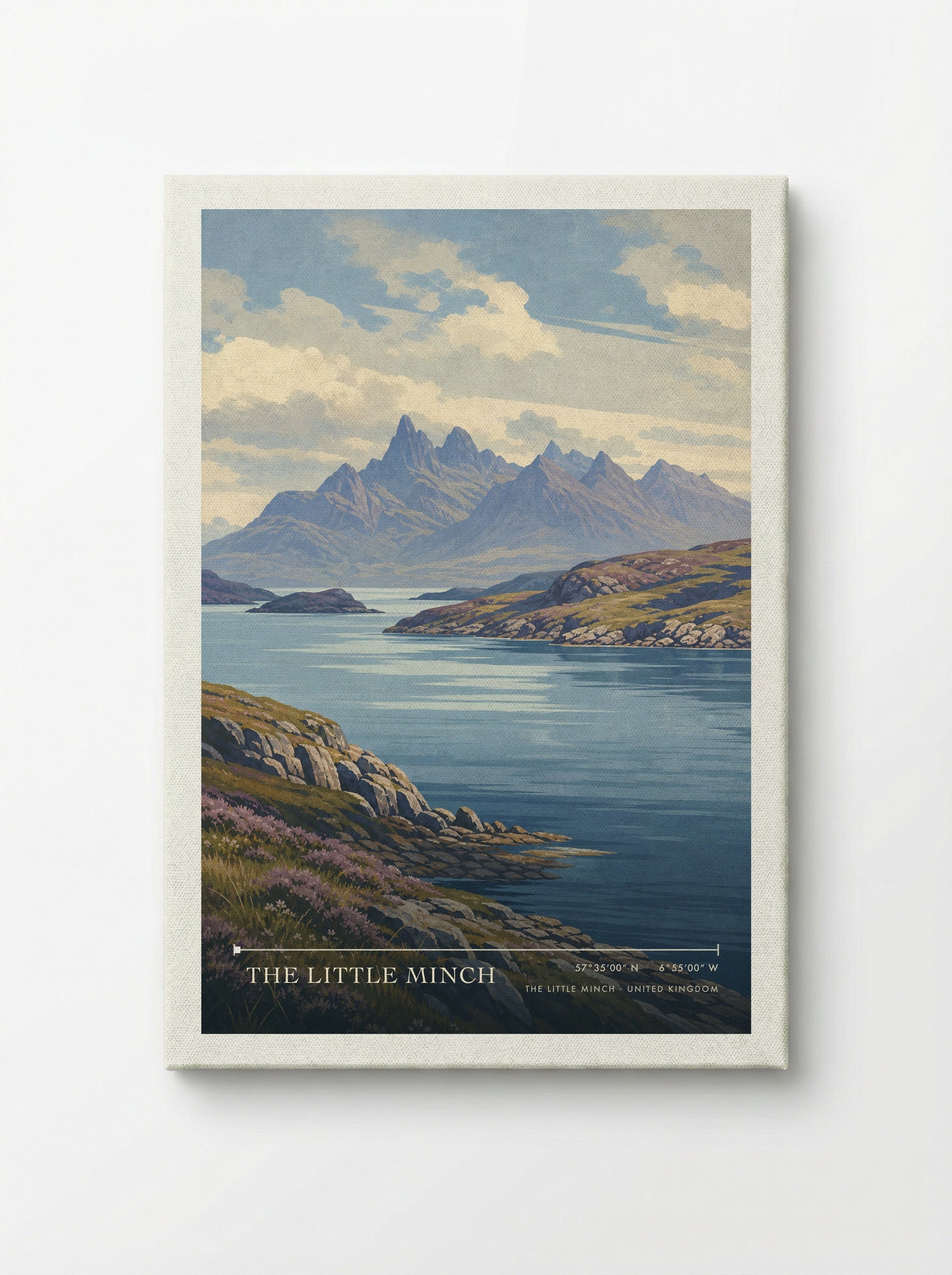 The Little Minch United Kingdom Travel Poster - Canvas